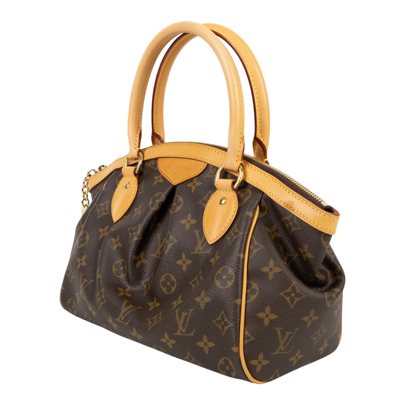 路易威登 LOUIS VUITTON Tivoli PM 經典帆布 M40143 棕原花Tivoli PM 手提包 防塵袋
