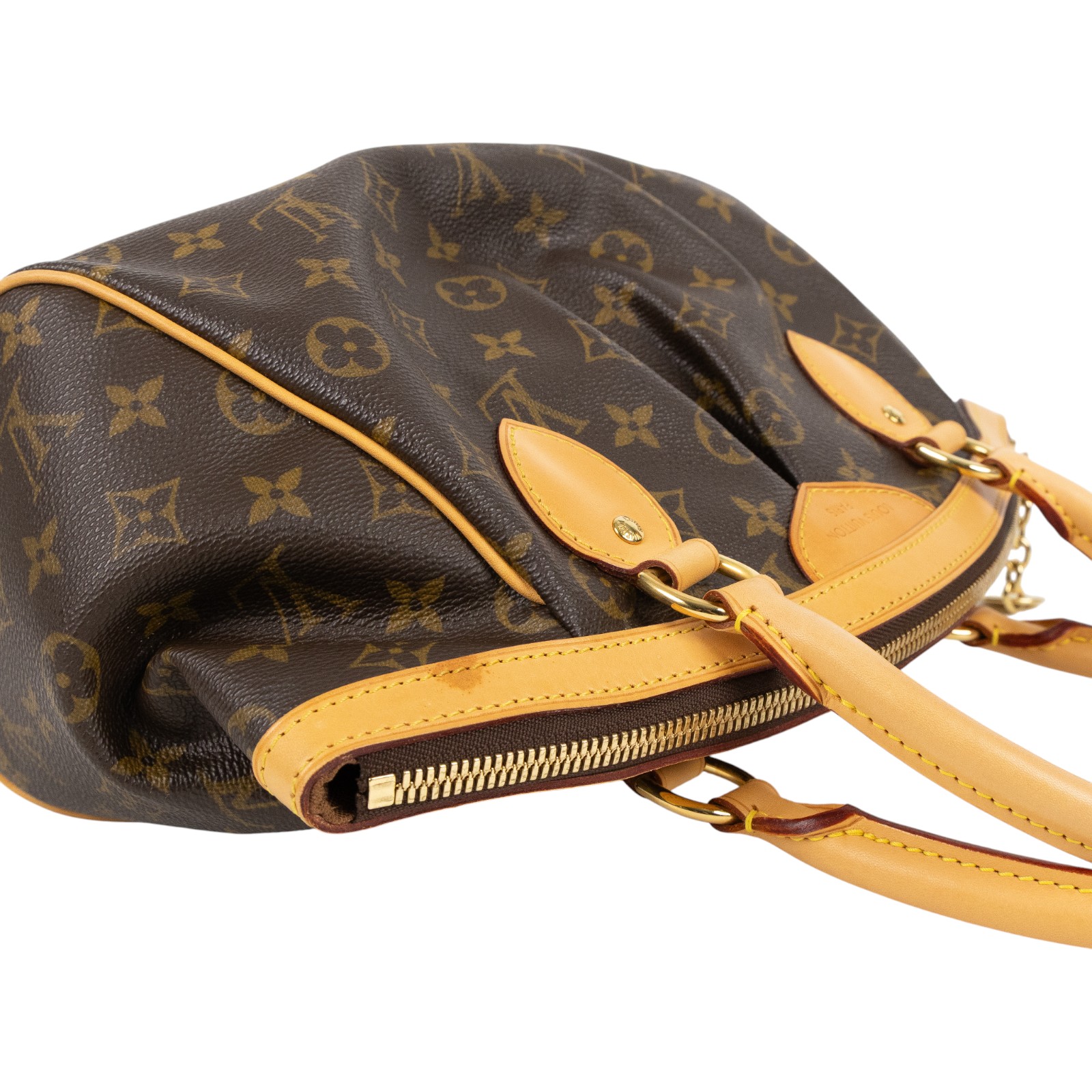 路易威登 LOUIS VUITTON Tivoli PM 經典帆布 M40143 棕原花Tivoli PM 手提包 防塵袋