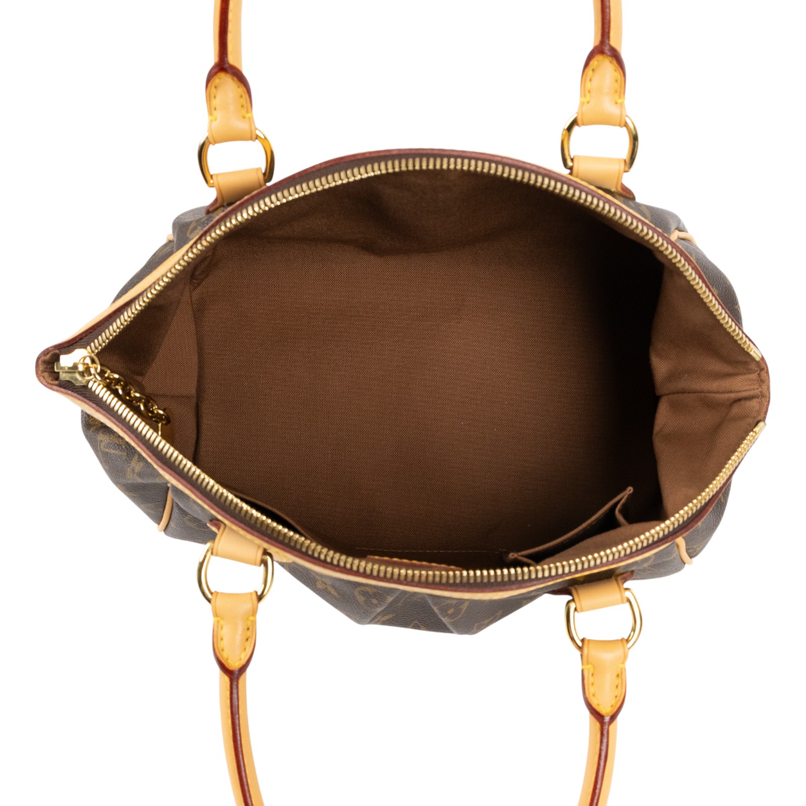 路易威登 LOUIS VUITTON Tivoli PM 經典帆布 M40143 棕原花Tivoli PM 手提包 防塵袋