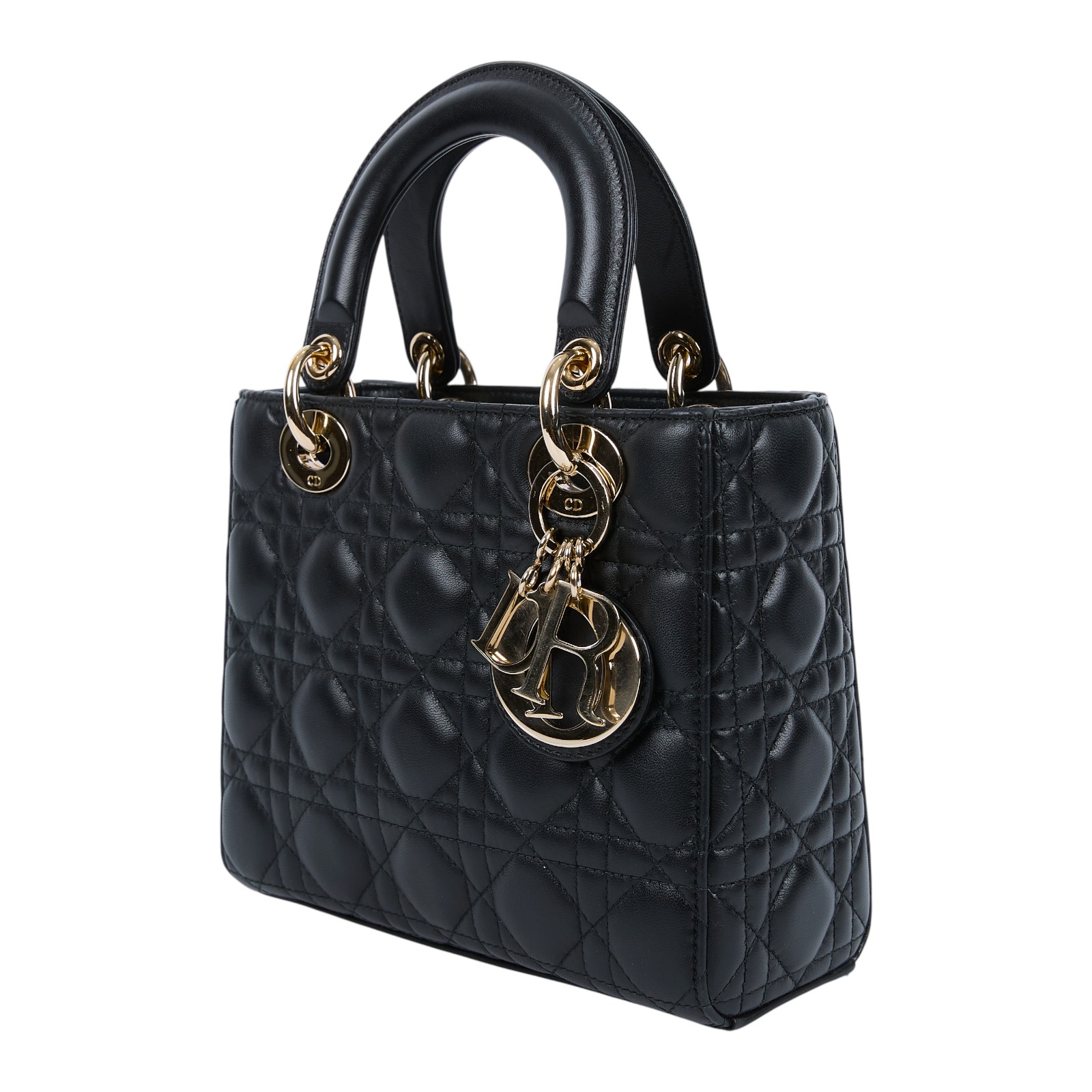 迪奧 CHRISTIAN DIOR Lady Dior My ABCDior 小型 肩背 手提包 羊皮 M0538ONGE  原廠盒子/防塵袋/保證卡