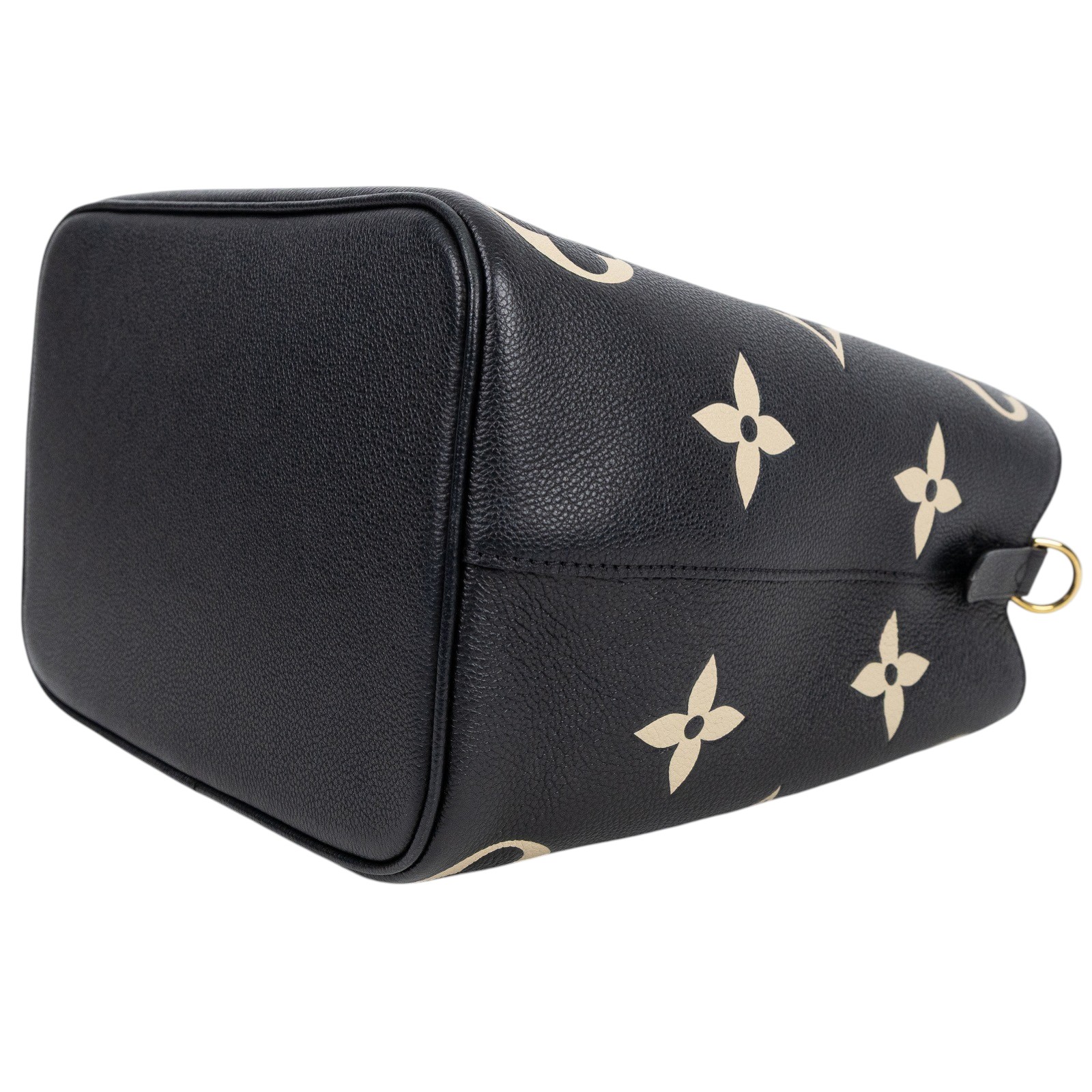 路易威登 LOUIS VUITTON NéoNoé MM 皮革 肩背 水桶包 黑色/奶油色 M45497 晶片款  原廠盒子/防塵袋/購買證明