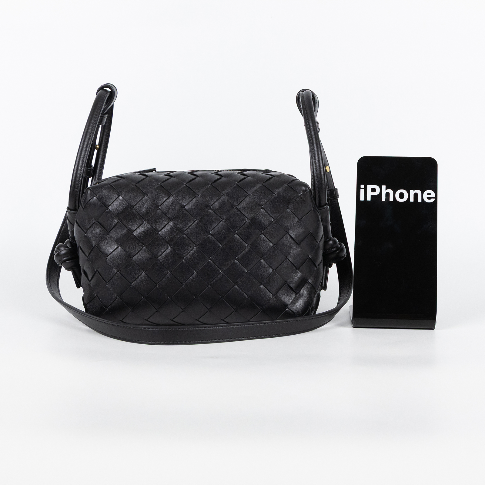 寶緹嘉 BOTTEGA VENETA Loop Top 編織 手提包 肩背包 796615V2HL1 黑LOOP TOP HANDLE 無附屬品