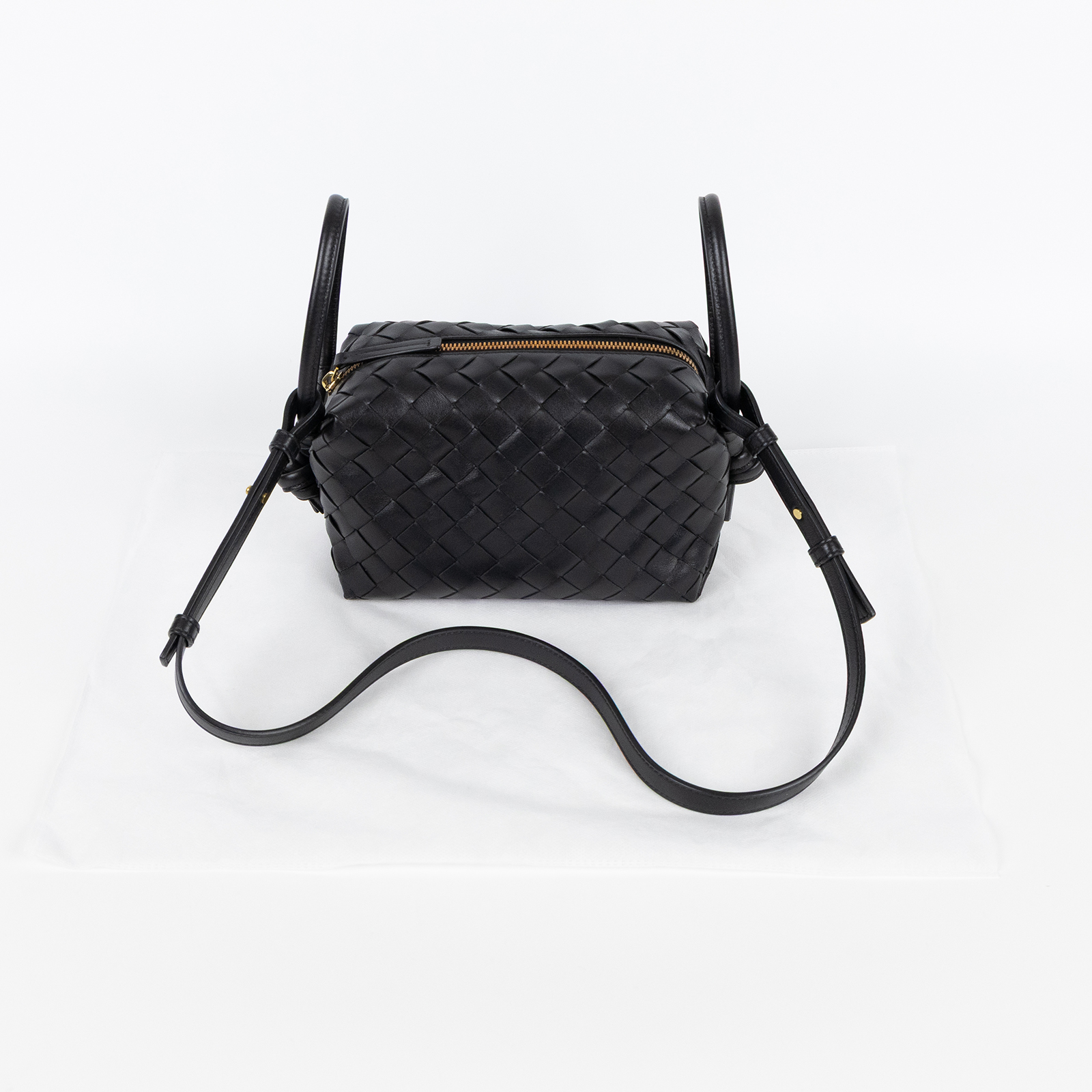 寶緹嘉 BOTTEGA VENETA Loop Top 編織 手提包 肩背包 796615V2HL1 黑LOOP TOP HANDLE 無附屬品
