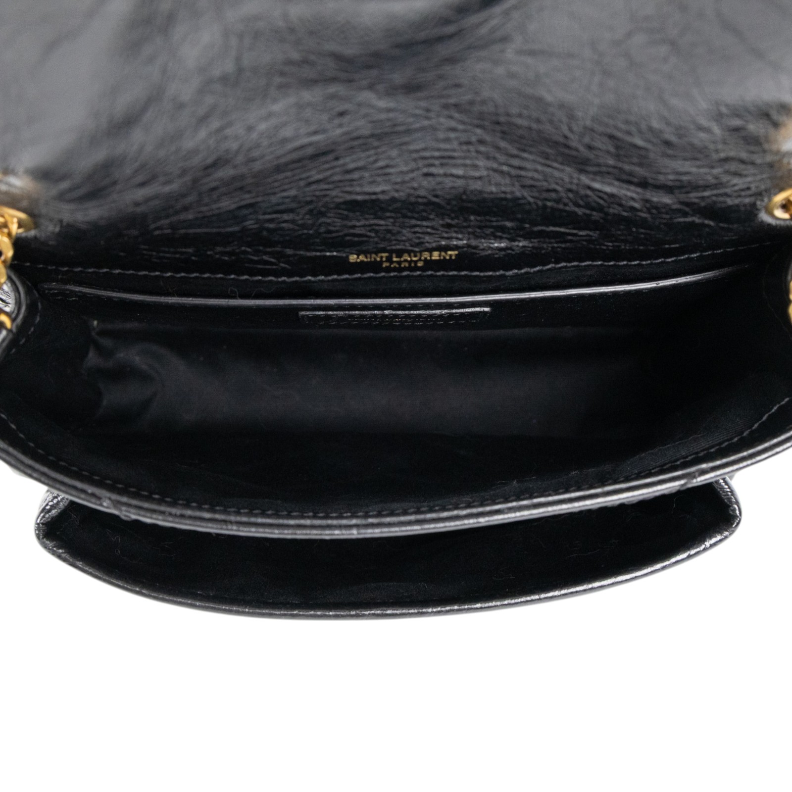 聖羅蘭 YSL SAINT LAURENT Niki 復古小牛皮 Baby 斜背 翻蓋包 6331600EN07 黑NIKI BABY肩背包 無附屬品