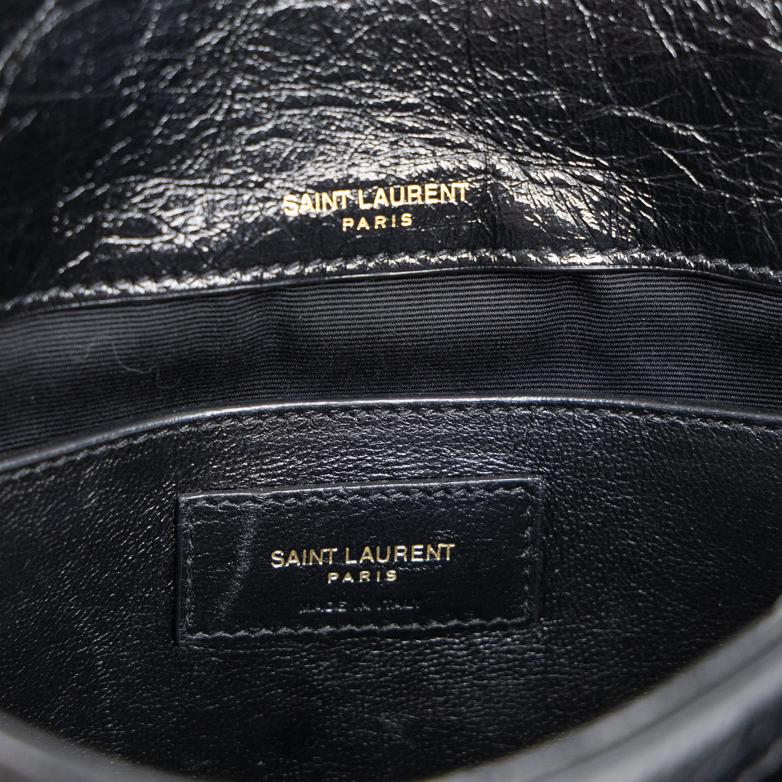聖羅蘭 YSL SAINT LAURENT Niki 復古小牛皮 Baby 斜背 翻蓋包 6331600EN07 黑NIKI BABY肩背包 無附屬品