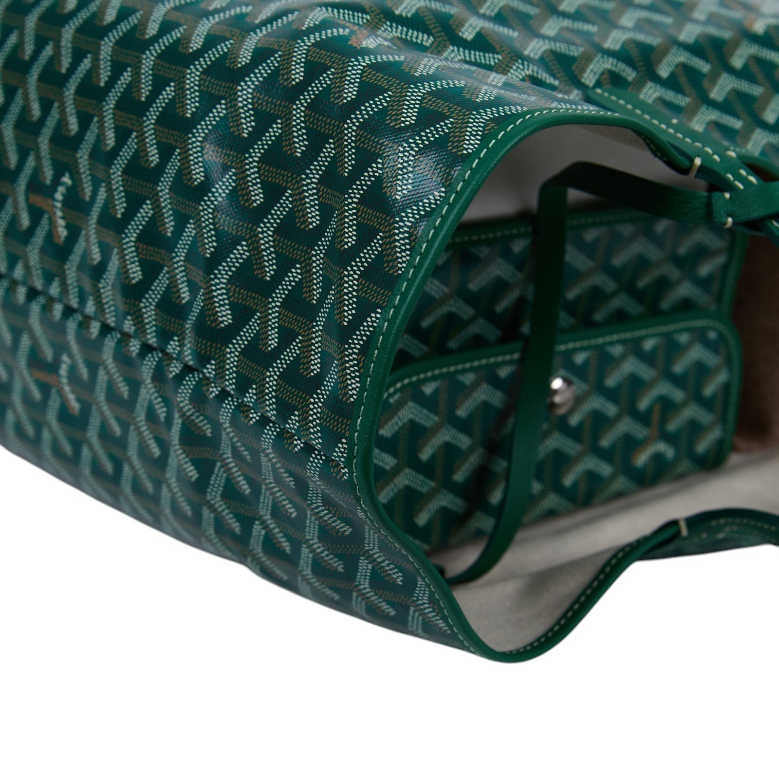 高雅德 GOYARD Saint Louis GM Bag 托特包 STLOUIGMLTY 綠SAINT LOUIS GM 防塵袋/購買證明