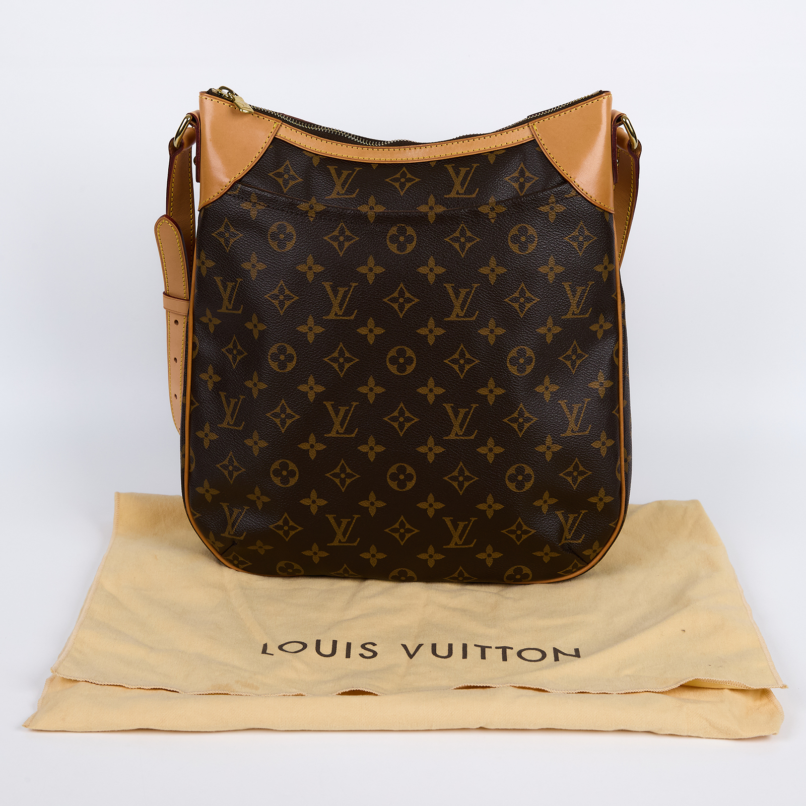 路易威登 LOUIS VUITTON Odéon MM 拉鏈 肩背包 M56389 原花ODEON MM 防塵袋