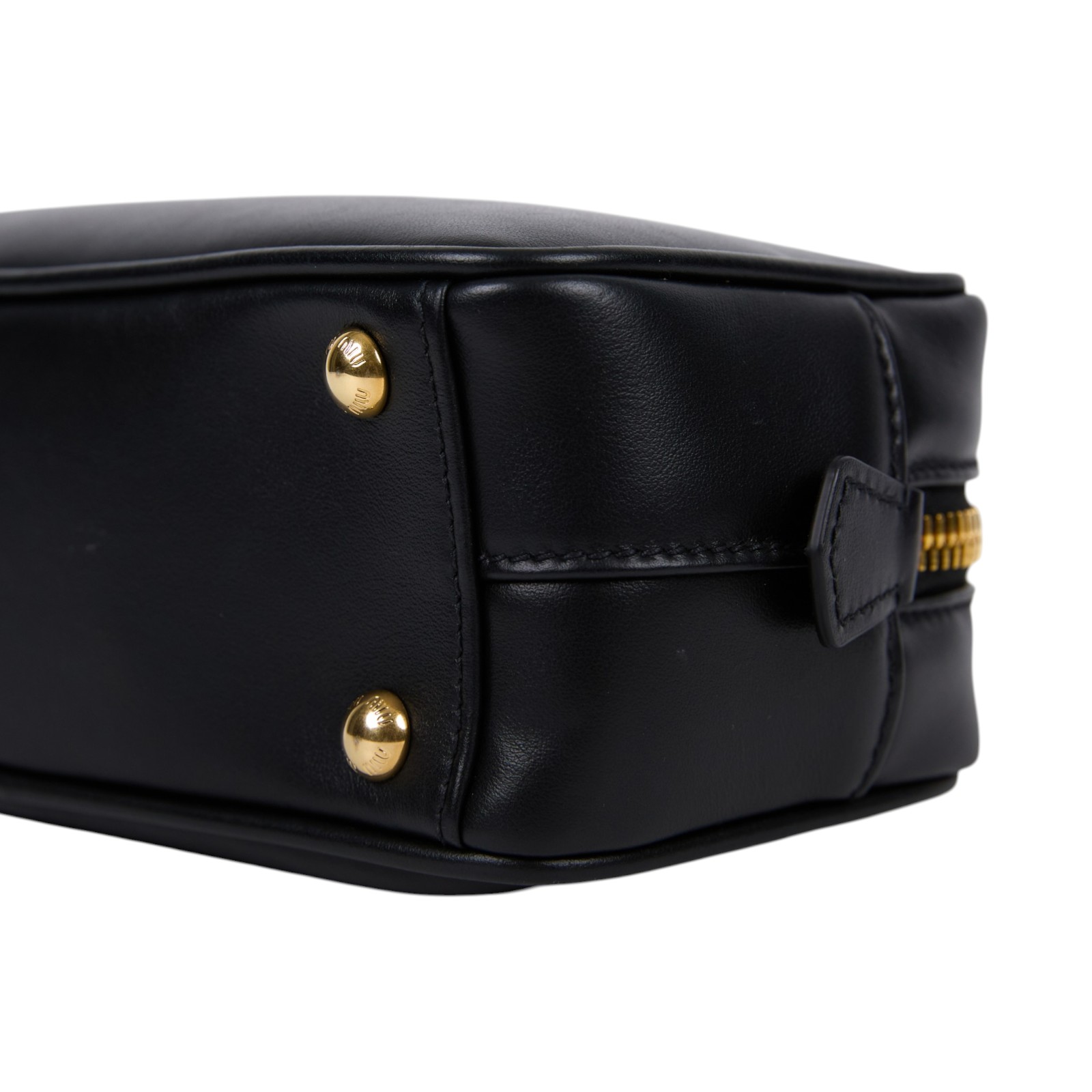 繆繆 MIU MIU Arcadie 皮革 手袋 標準 5BB142_ACR3 黑BAULETTO 小 防塵袋/背帶/保證卡