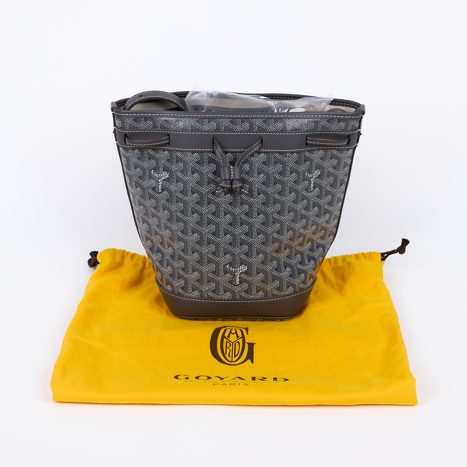 高雅德 GOYARD Petit Flot Bucket PM Bag 水桶包 PEFLOTPMLTY 灰PETIT FLOT PM水桶包 防塵袋