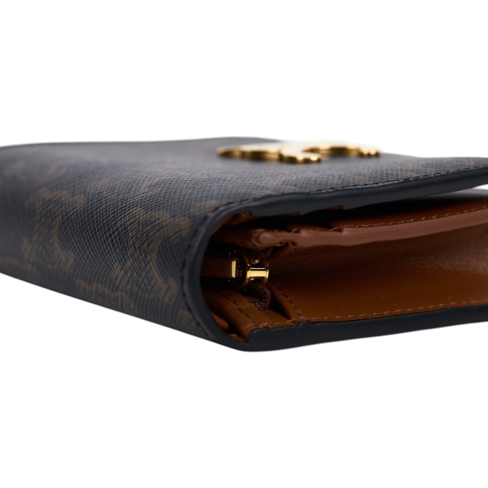 思琳 CELINE 標誌印花 Compact 錢包 短夾 10K622CQH TRIOMPHE標誌印花COMPACT暗釦短夾 原廠盒子/防塵袋