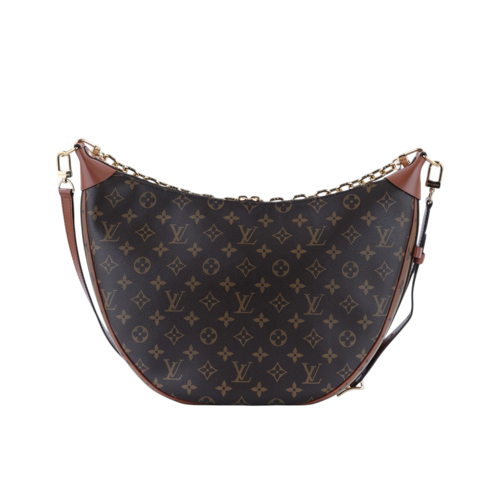 路易威登 LOUIS VUITTON Loop Hobo 經典帆布 半月包 單肩包 M46311 晶片款 原花LOOP HOBO 防塵袋/內袋