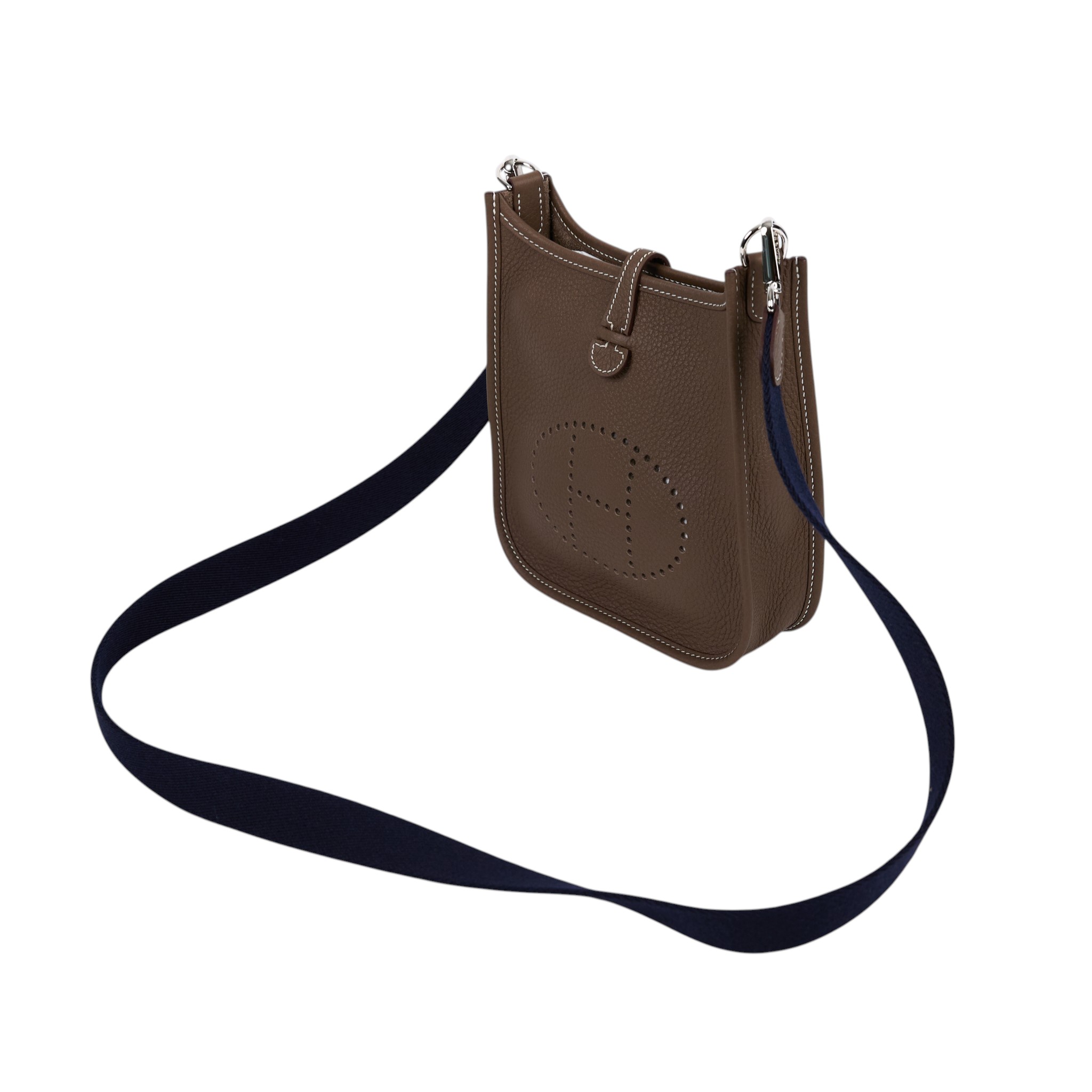 愛馬仕 Hermes Evelyne 16 Amazone bag 伊芙琳包 大象灰 深藍 銀色五金 H069426CKBF /Z-10-SBZ  原廠盒子/防塵袋/購買證明