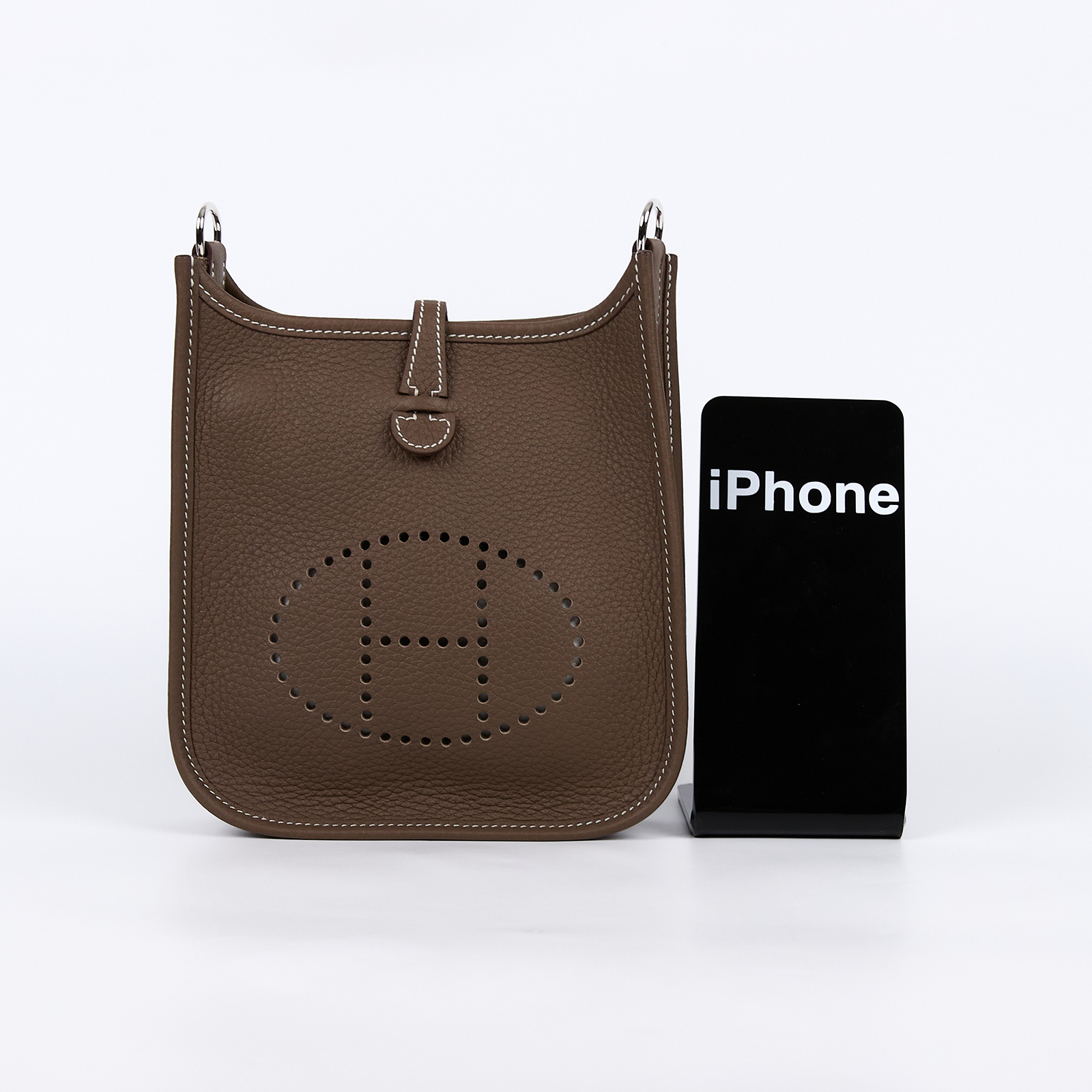 愛馬仕 Hermes Evelyne 16 Amazone bag 伊芙琳包 大象灰 深藍 銀色五金 H069426CKBF /Z-10-SBZ  原廠盒子/防塵袋/購買證明