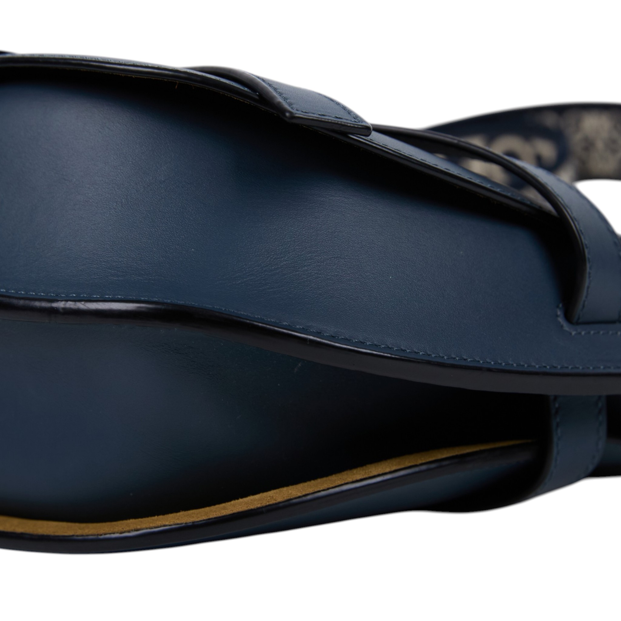 羅意威 LOEWE Small Gate bag 小型 小牛皮 肩背包 帆布背帶 A650T20X40 深藍GATE SMALL 防塵袋