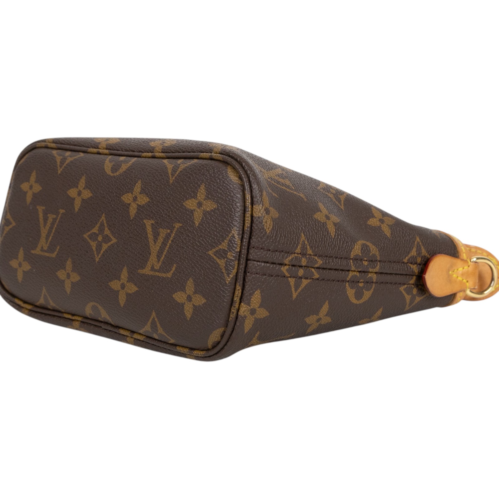 路易威登 LOUIS VUITTON Neverfull BB 手提 斜背包 米色背袋 M46705 晶片款 原花Neverfull BB 背帶/內袋