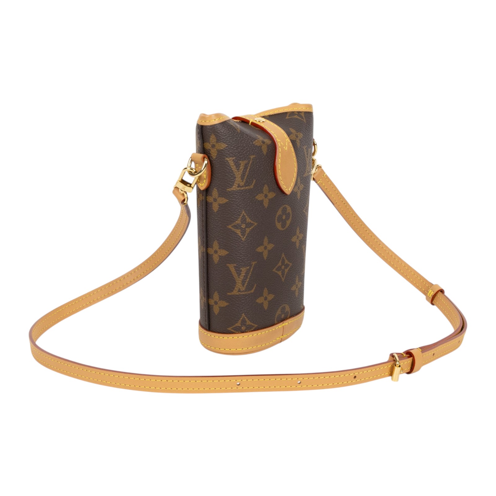路易威登 LOUIS VUITTON Fold Me Pouch 隨身包 薯條包 M80874 晶片款 原花FOLD ME肩背包 原廠盒子/防塵袋/購買證明