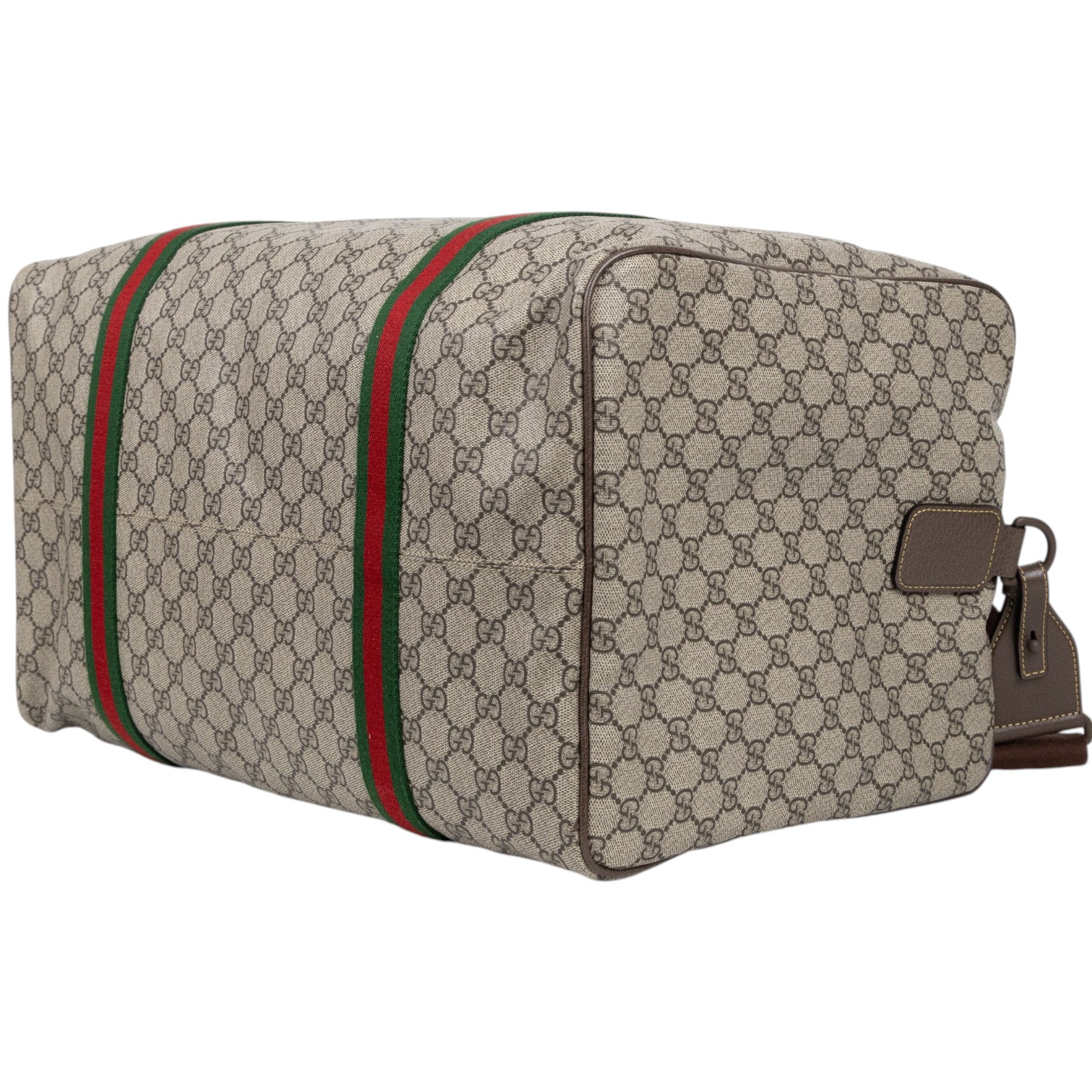 古馳 GUCCI GG Supreme 旅行袋 手提包 肩背包 760152 FACK7 棕原花旅行袋 無附屬品