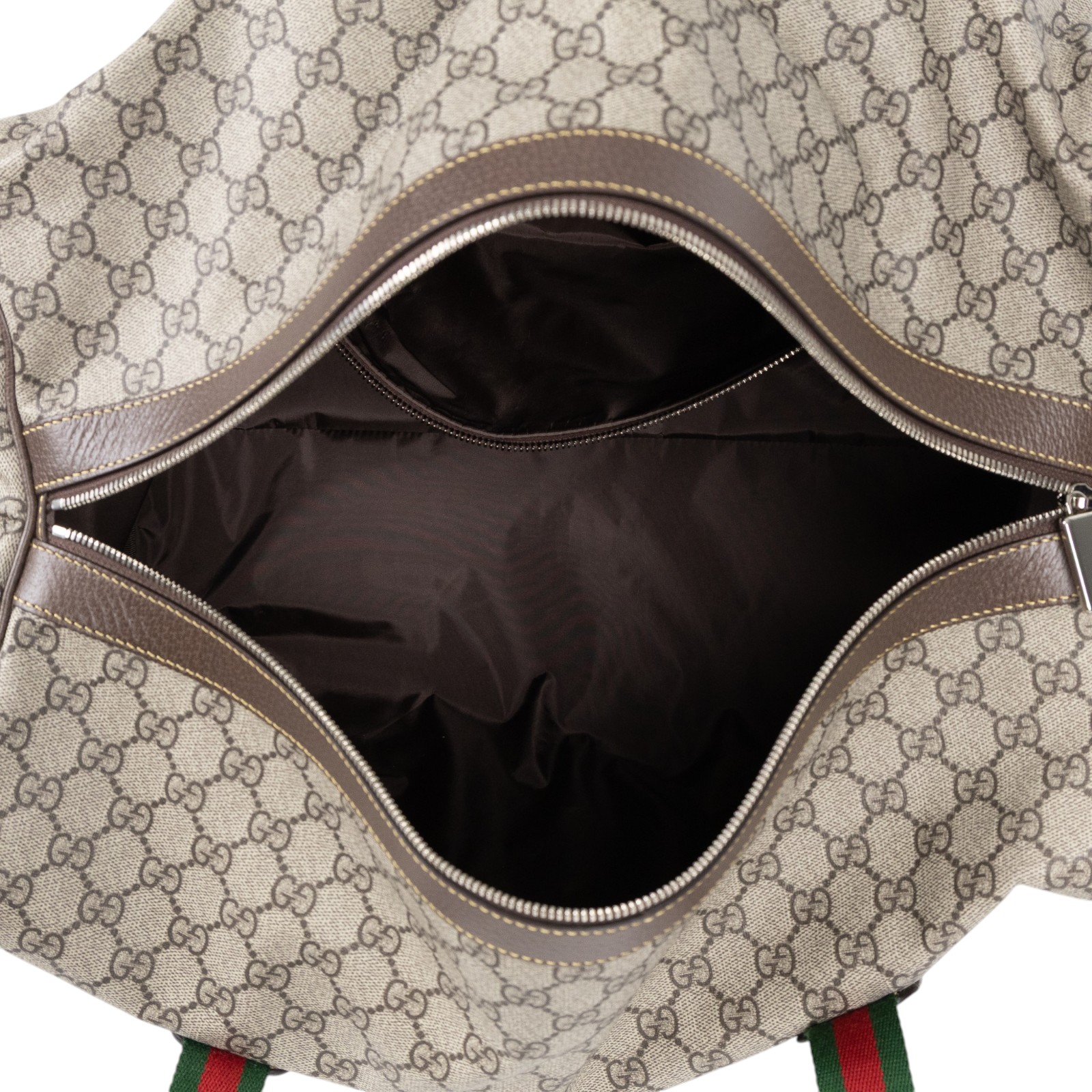 古馳 GUCCI GG Supreme 旅行袋 手提包 肩背包 760152 FACK7 棕原花旅行袋 無附屬品