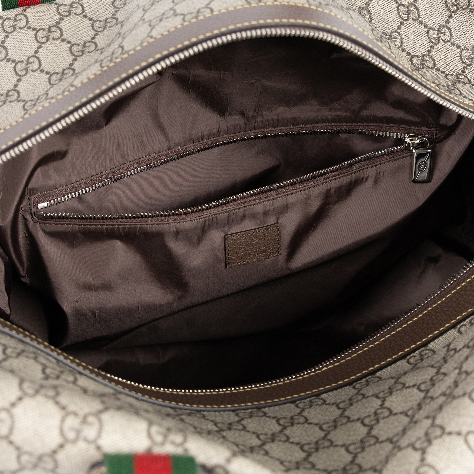 古馳 GUCCI GG Supreme 旅行袋 手提包 肩背包 760152 FACK7 棕原花旅行袋 無附屬品