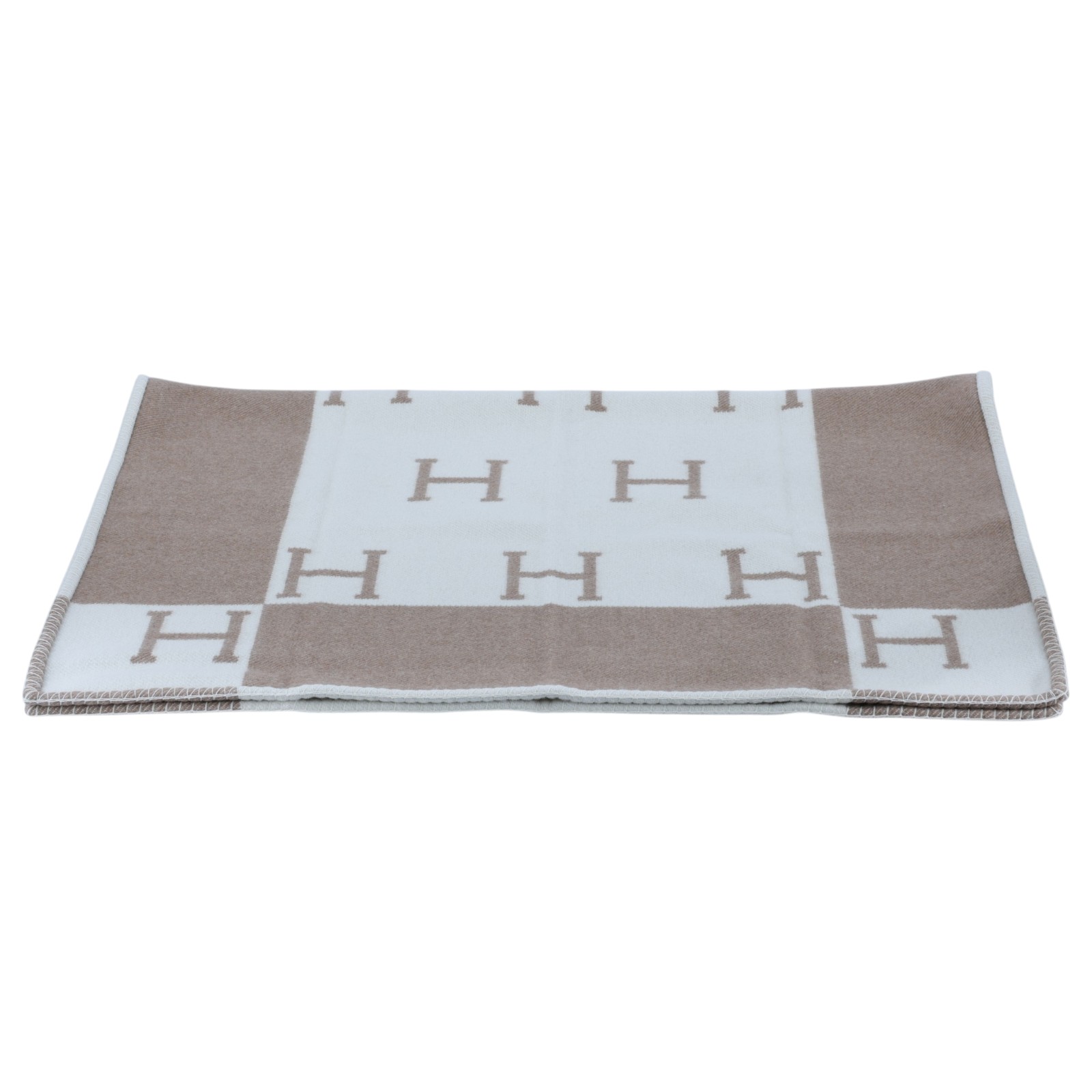 愛馬仕 Hermes Avalon 嬰兒毛毯 中榛子色 H102704Mv11  卡其Avalon嬰兒毛毯 原廠盒子