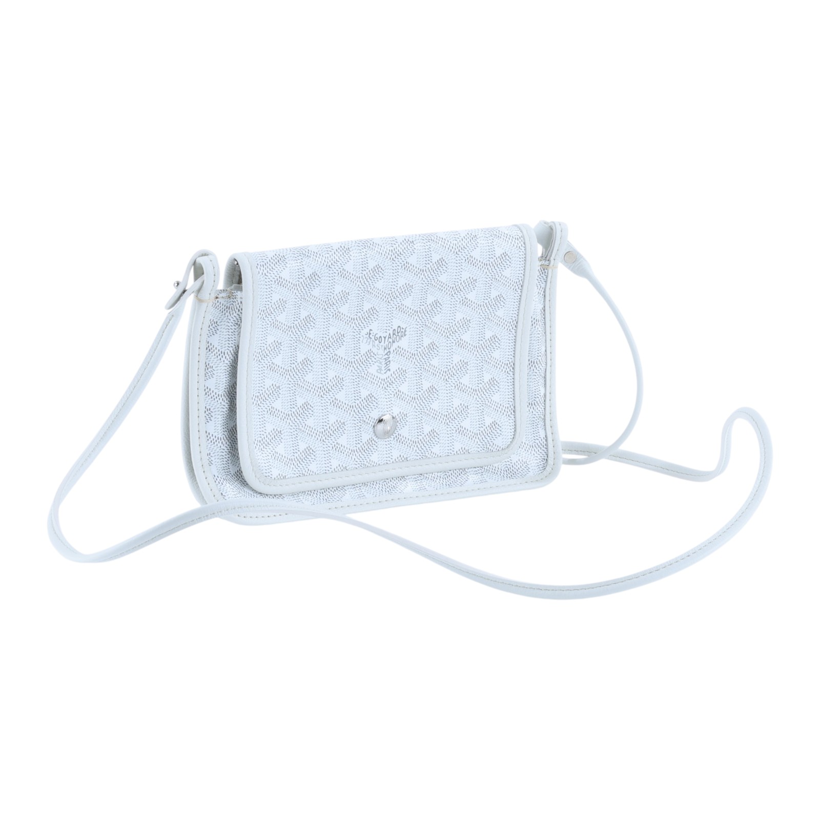 高雅德 GOYARD Plumet Pocket Wallet 肩背 隨身錢包 PLUMETPMLTY 白PLUMET 防塵袋