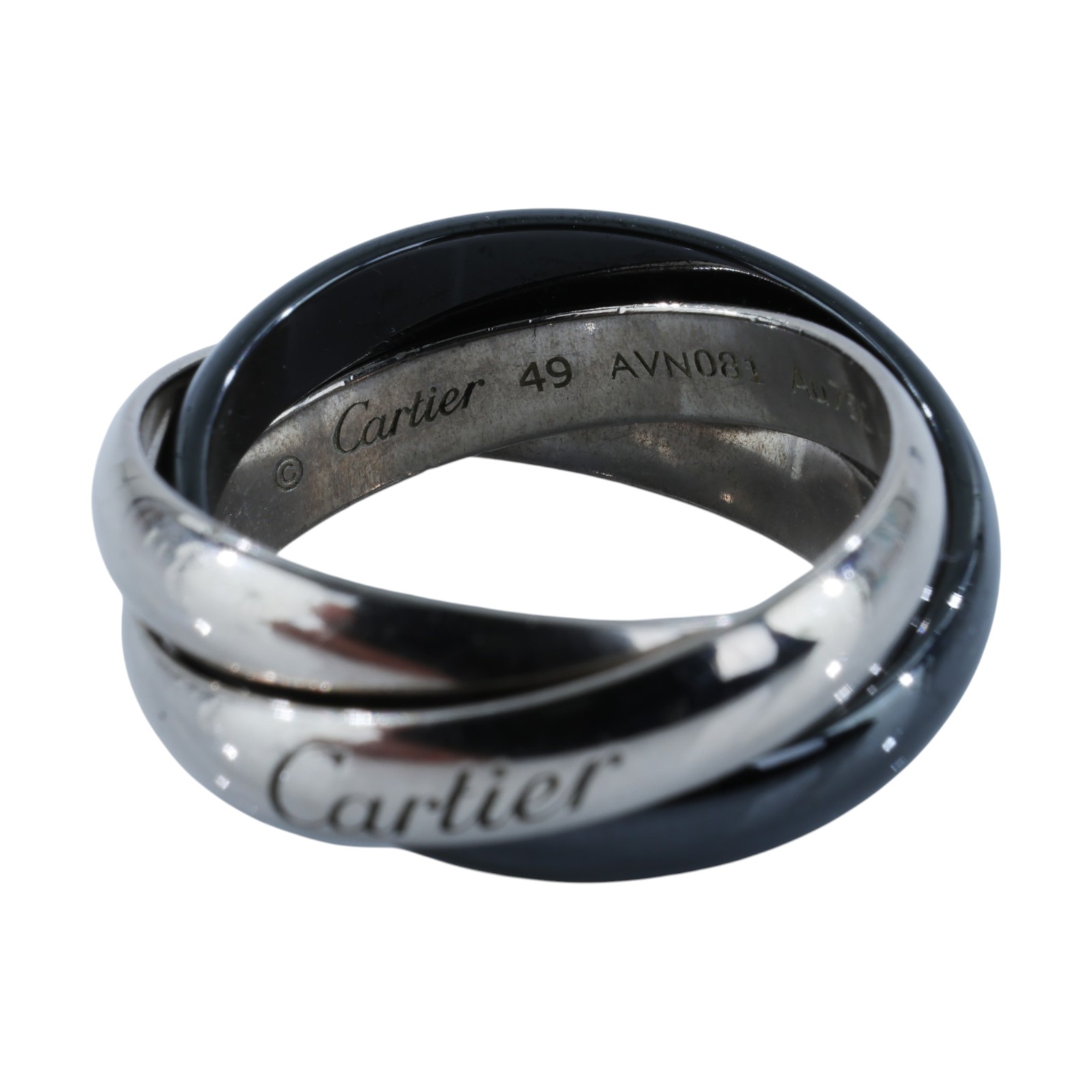 卡地亞 CARTIER Trinity 戒指 陶瓷 經典款 B4234149 三環戒 原廠盒子