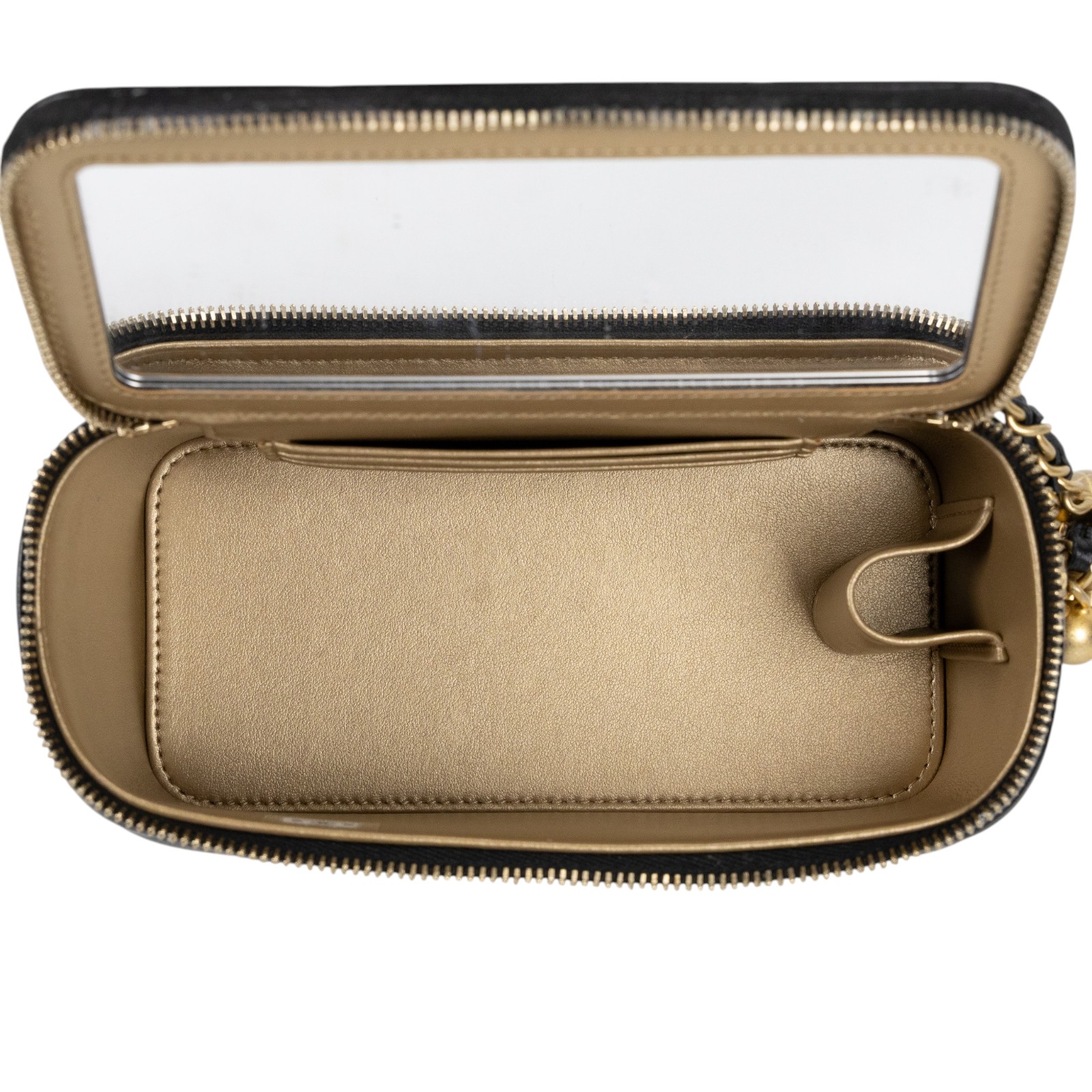 香奈兒 CHANEL CC LOGO 化妝盒 化妝箱 斜背包 Vanity Case AP2303 B18602 晶片款 黑羊VANITY CASE 原廠盒子/防塵袋