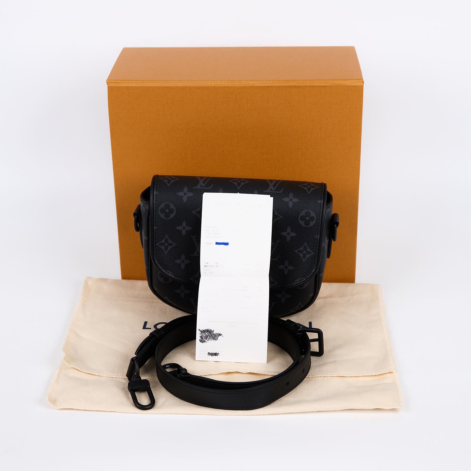路易威登 LOUIS VUITTON Montsouris PM 郵差包 斜背包 M12519 晶片款  背帶/原廠盒子/防塵袋/購買證明