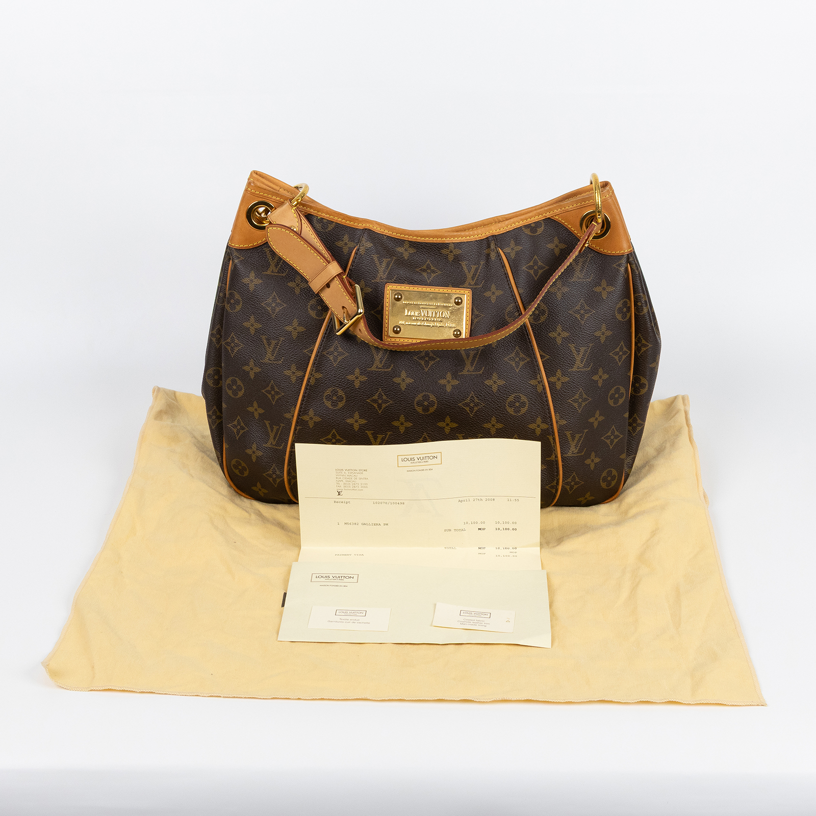 路易威登 LOUIS VUITTON Gallera PM 肩背包 M56382 原花南瓜包GALLIERA PM 防塵袋/購買證明