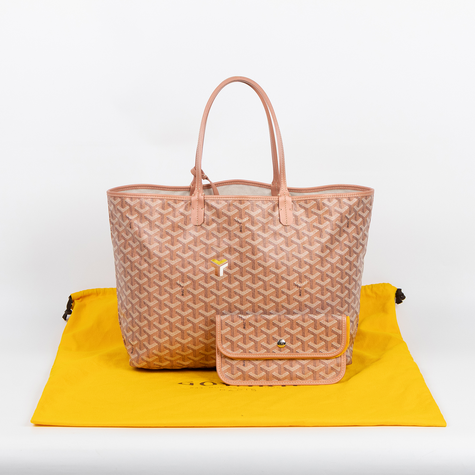 高雅德 GOYARD Saint Louis PM Bag 托特包 STLOUIPMLTY 珠光粉Saint Louis PM 內袋/防塵袋