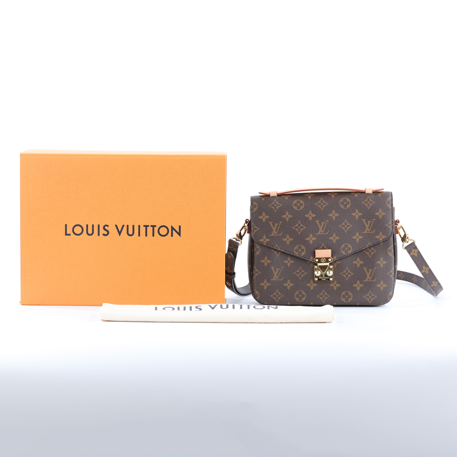 路易威登 LOUIS VUITTON Pochette Métis 老花 手提 肩背郵差包 M44875  原廠盒子/防塵袋