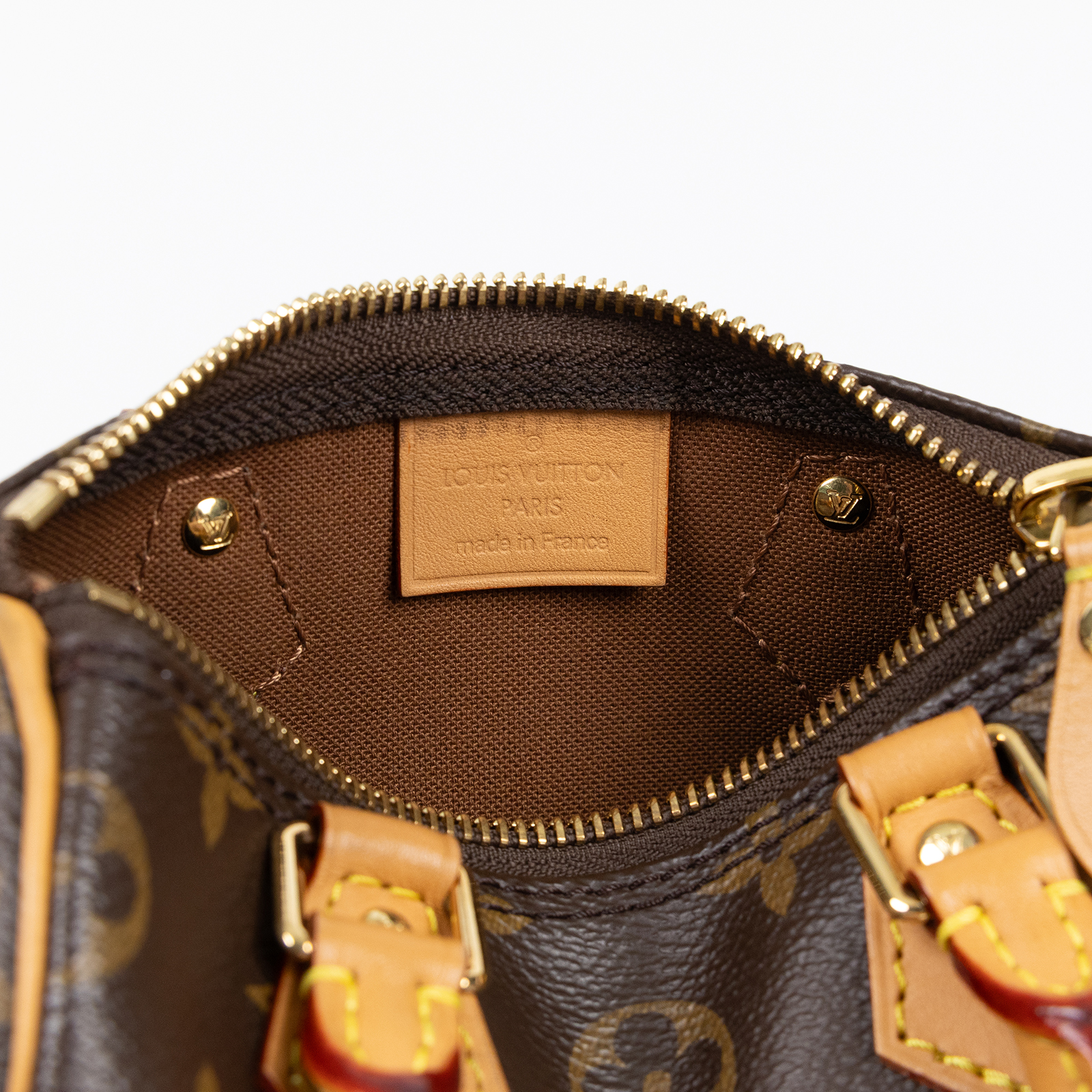 路易威登 LOUIS VUITTON Nano Speedy 原花 手提 肩背包 M81085 原花NANO SPEEDY 原廠盒子/防塵袋/背帶/購買證明影本