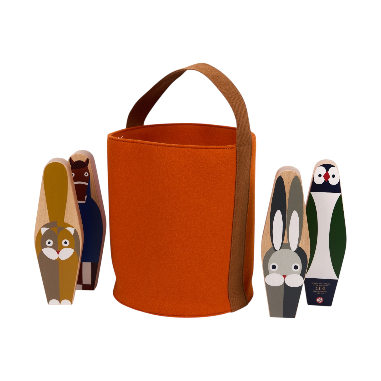 愛馬仕 Hermes Animaux Blocks skittles 保齡球玩具組 H104008Mv01 H104008M 01  防塵袋