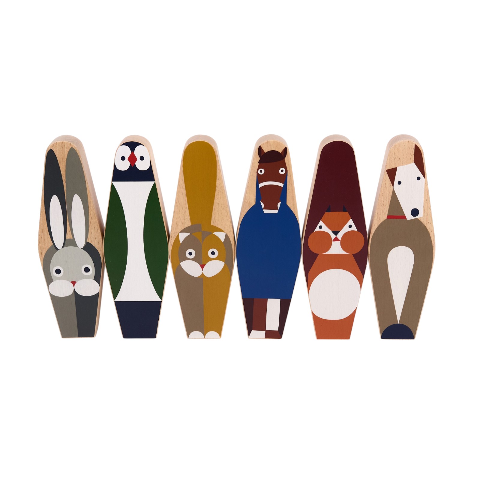 愛馬仕 Hermes Animaux Blocks skittles 保齡球玩具組 H104008Mv01 H104008M 01  防塵袋