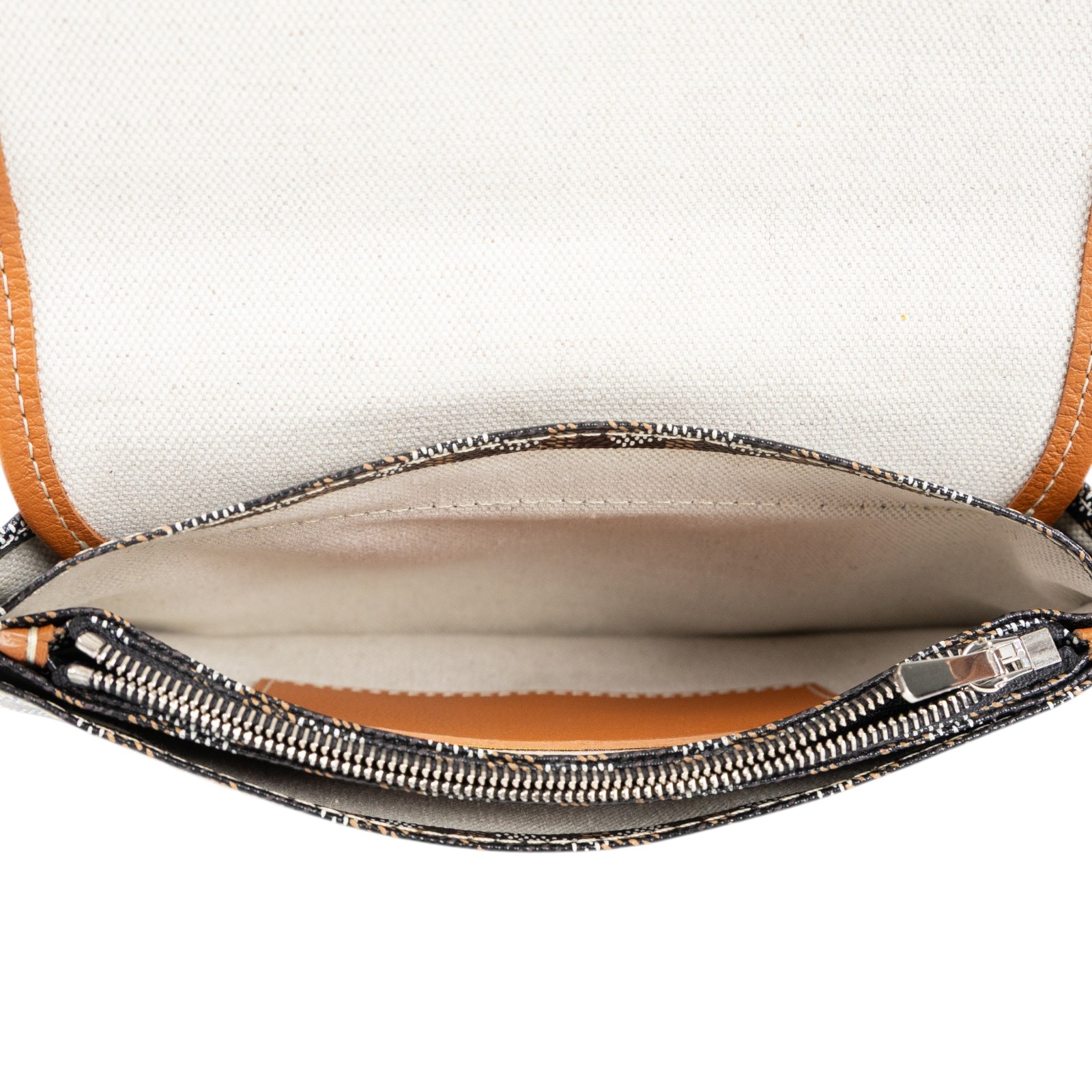 高雅德 GOYARD Plumet Pocket Wallet 肩背 隨身錢包 PLUMETPMLTY 焦糖拚黑PLUMET 防塵袋