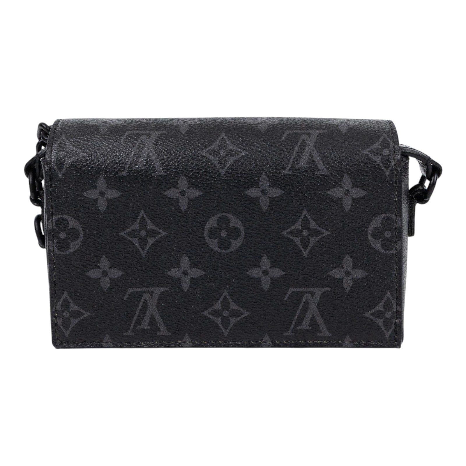 路易威登 LOUIS VUITTON Steamer 隨身錢包 肩背 M81783 晶片款 黑原花STEAMER隨身包 防塵袋