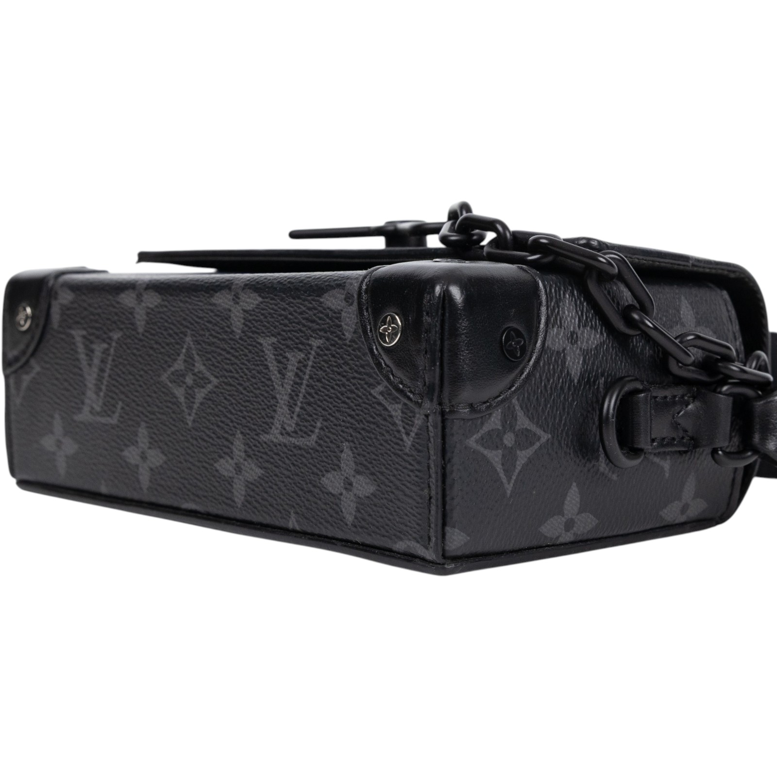 路易威登 LOUIS VUITTON Steamer 隨身錢包 肩背 M81783 晶片款 黑原花STEAMER隨身包 防塵袋