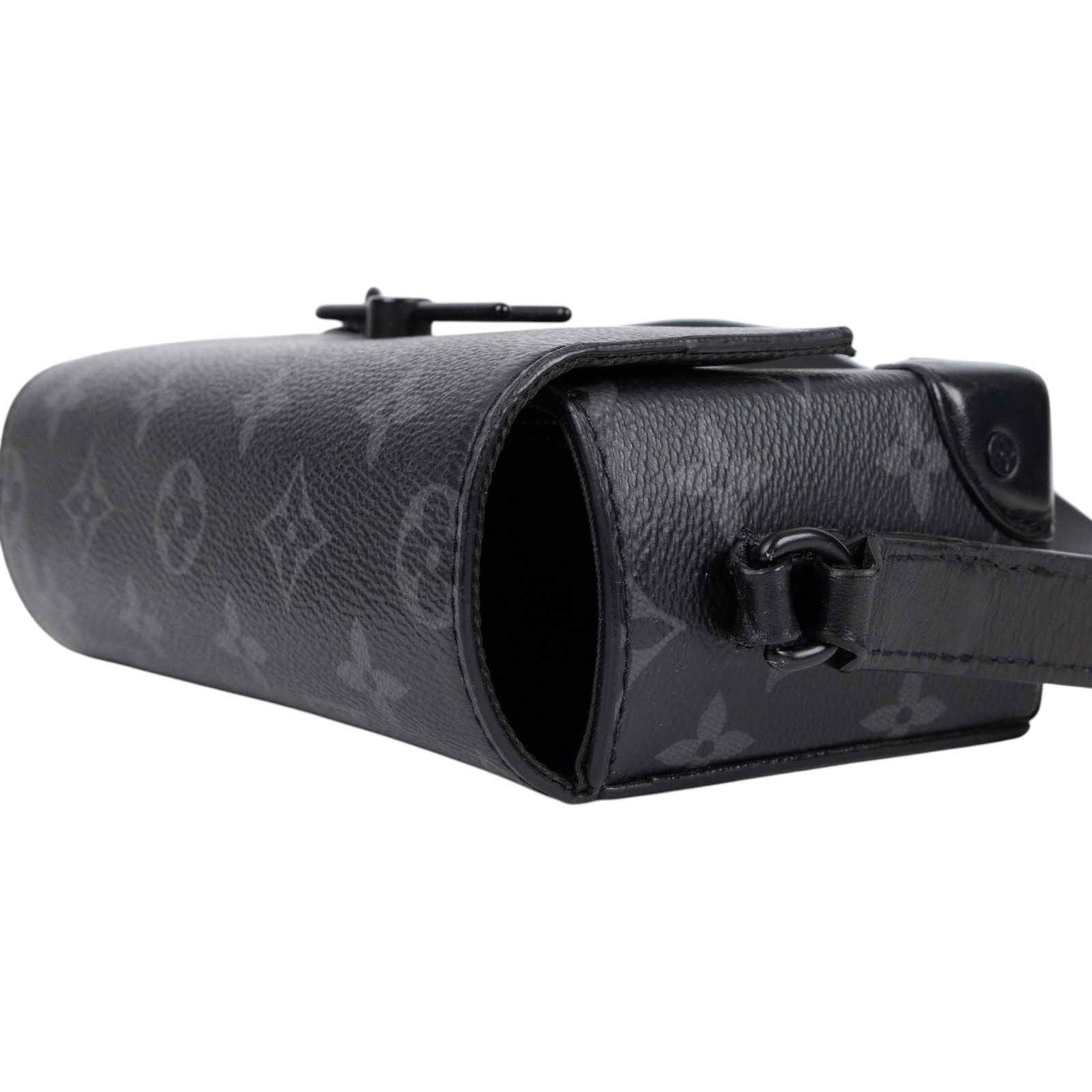 路易威登 LOUIS VUITTON Steamer 隨身錢包 肩背 M81783 晶片款 黑原花STEAMER隨身包 防塵袋