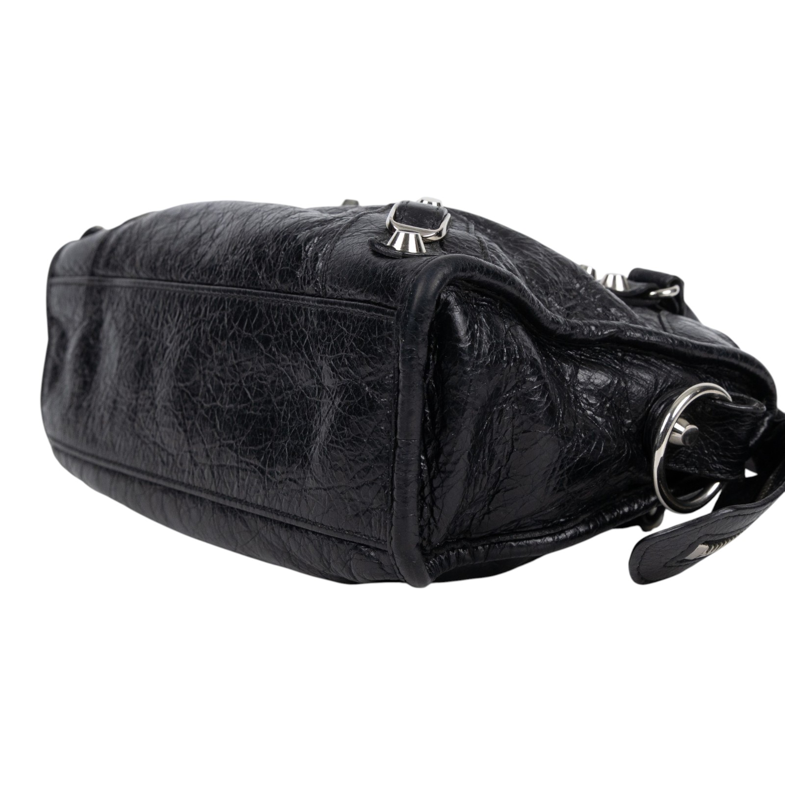 巴黎世家 BALENCIAGA Mini City 機車包 300295 黑CITY SMALL 背帶/鏡子