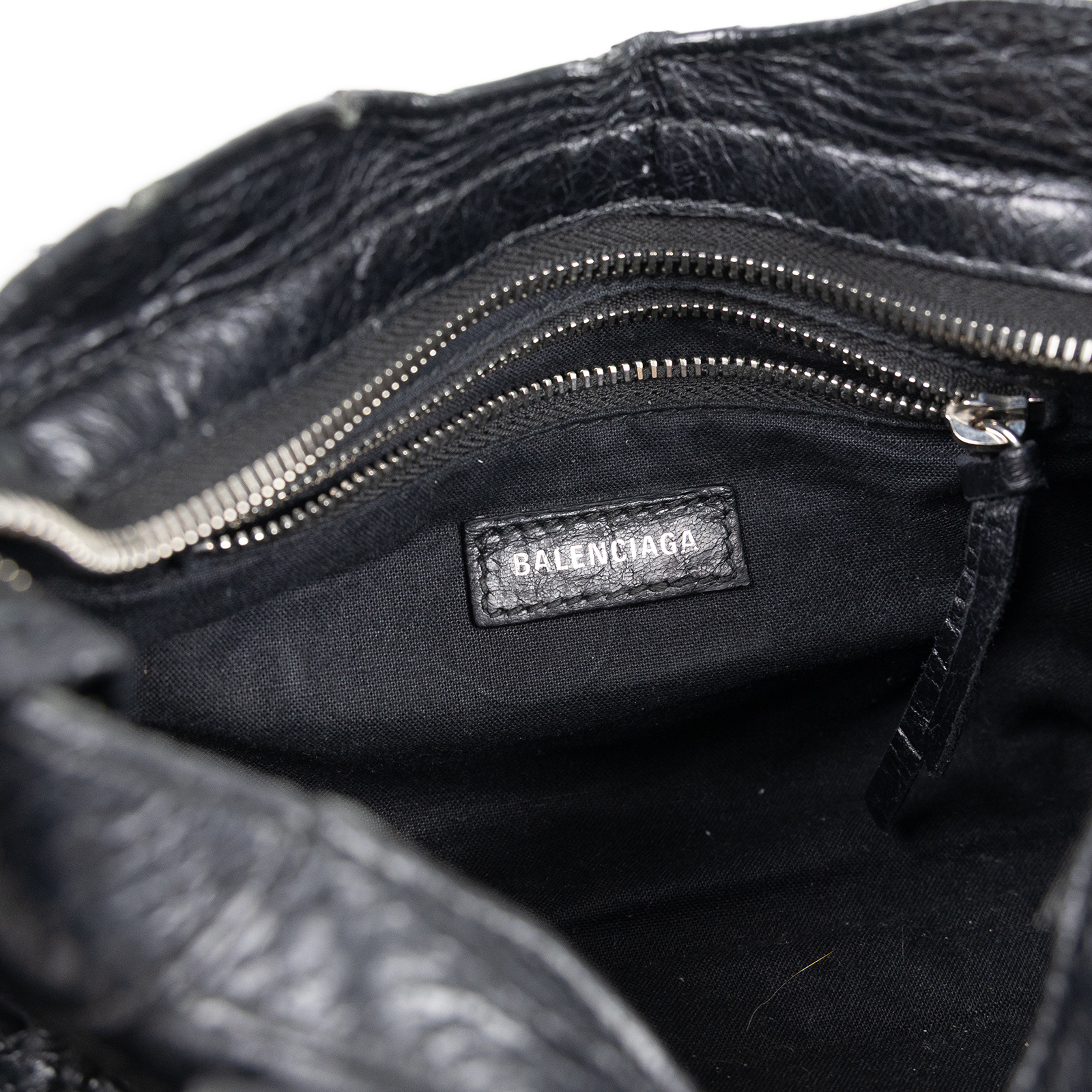 巴黎世家 BALENCIAGA Mini City 機車包 300295 黑CITY SMALL 背帶/鏡子