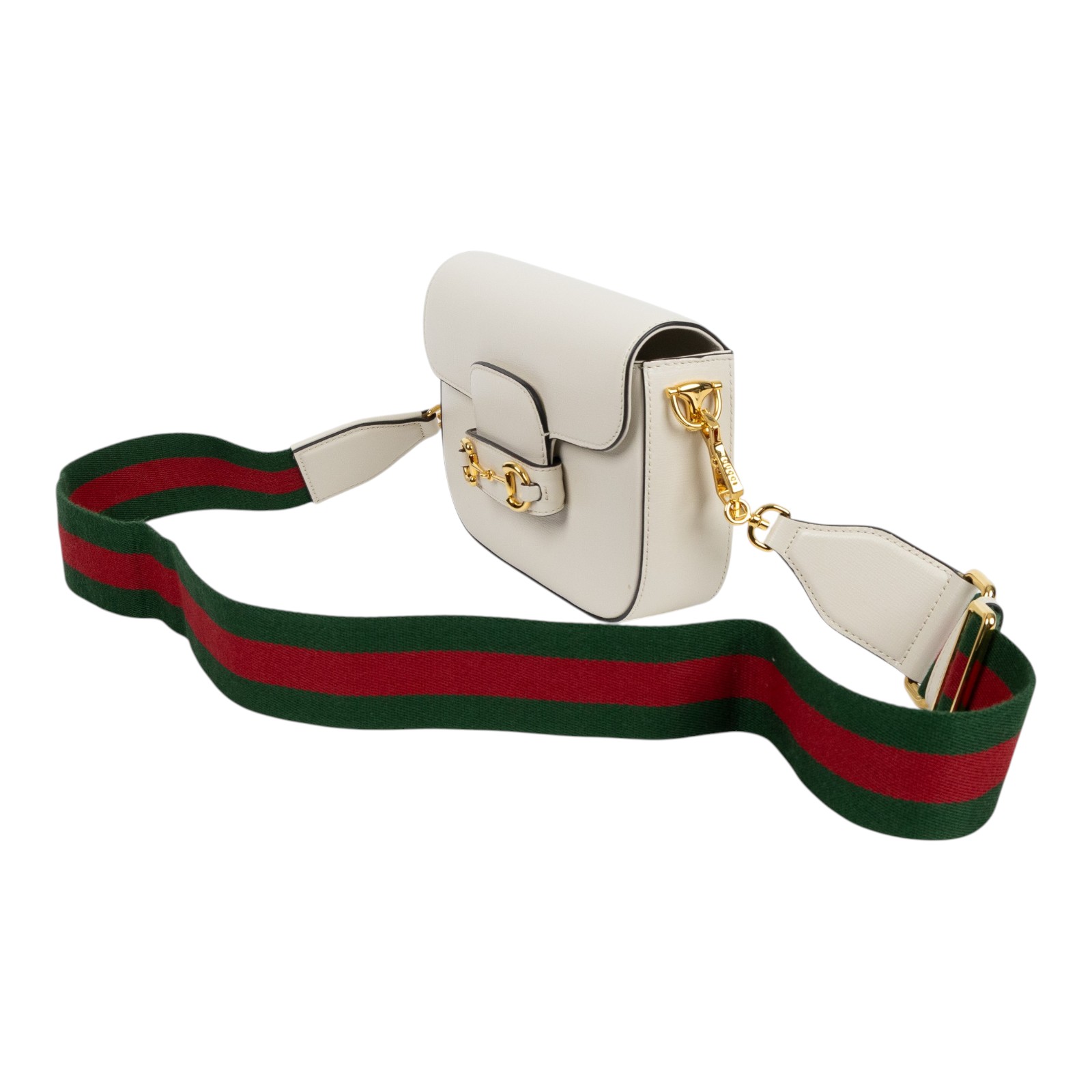 古馳 GUCCI Horsebit 1955 迷你 馬鞍包 658574 18YSG 白1955 MINI 原廠盒子/防塵袋/購買證明/背帶2