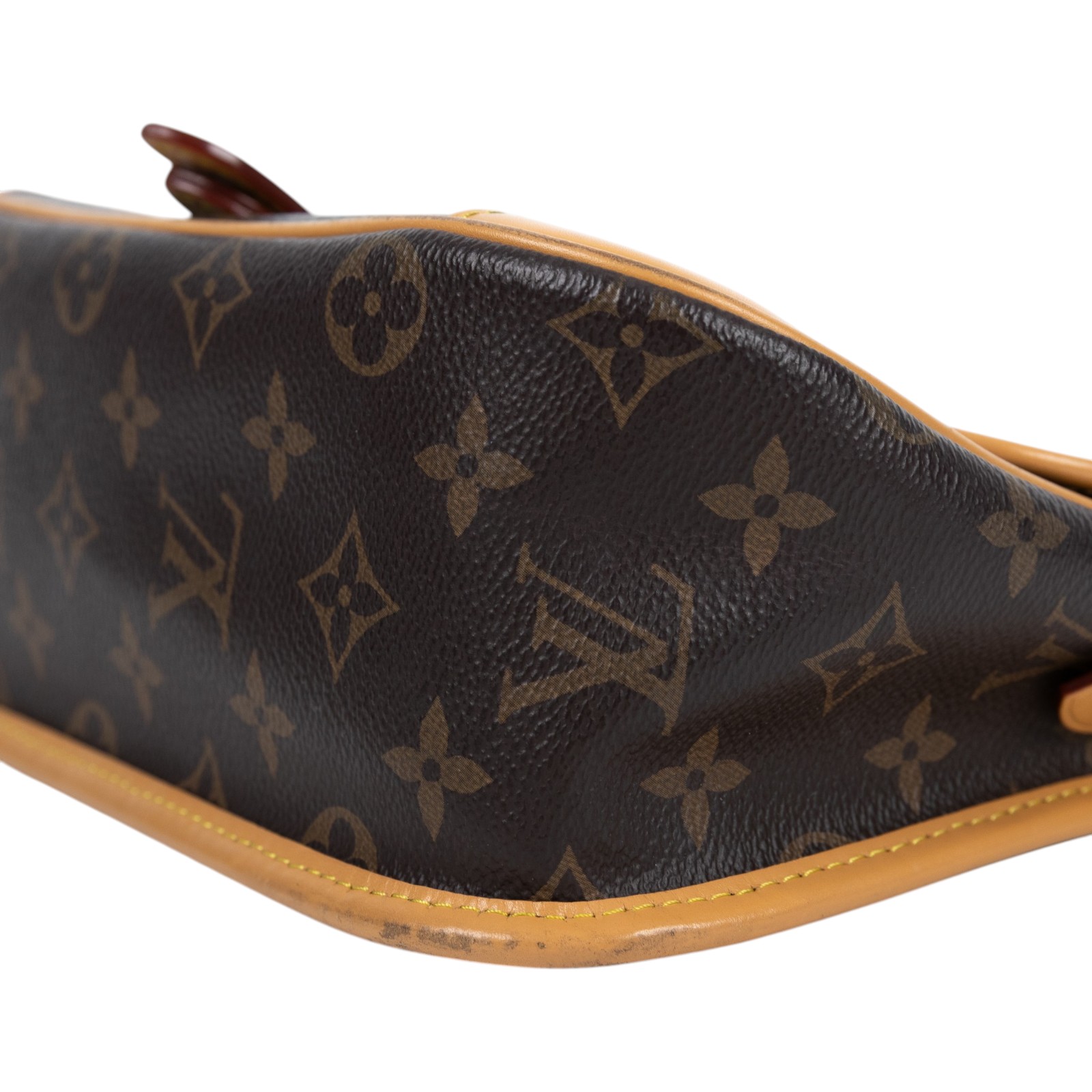 路易威登 LOUIS VUITTON Diane 腋下包法棍 單肩背包 經典帆布 M45985 原花DIANE 背帶2
