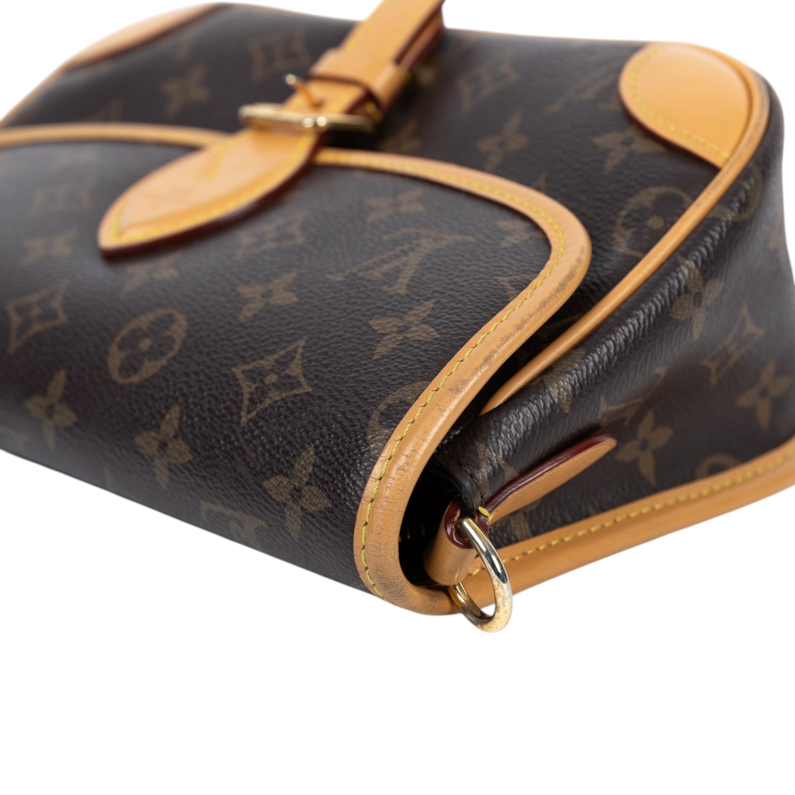 路易威登 LOUIS VUITTON Diane 腋下包法棍 單肩背包 經典帆布 M45985 原花DIANE 背帶2