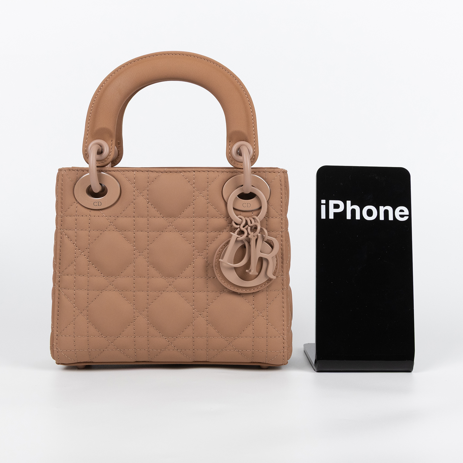 迪奧 CHRISTIAN DIOR Lady Dior 迷你 手提 肩背包 M0505ILOI  原廠盒子/防塵袋/購買證明/保證卡/背帶