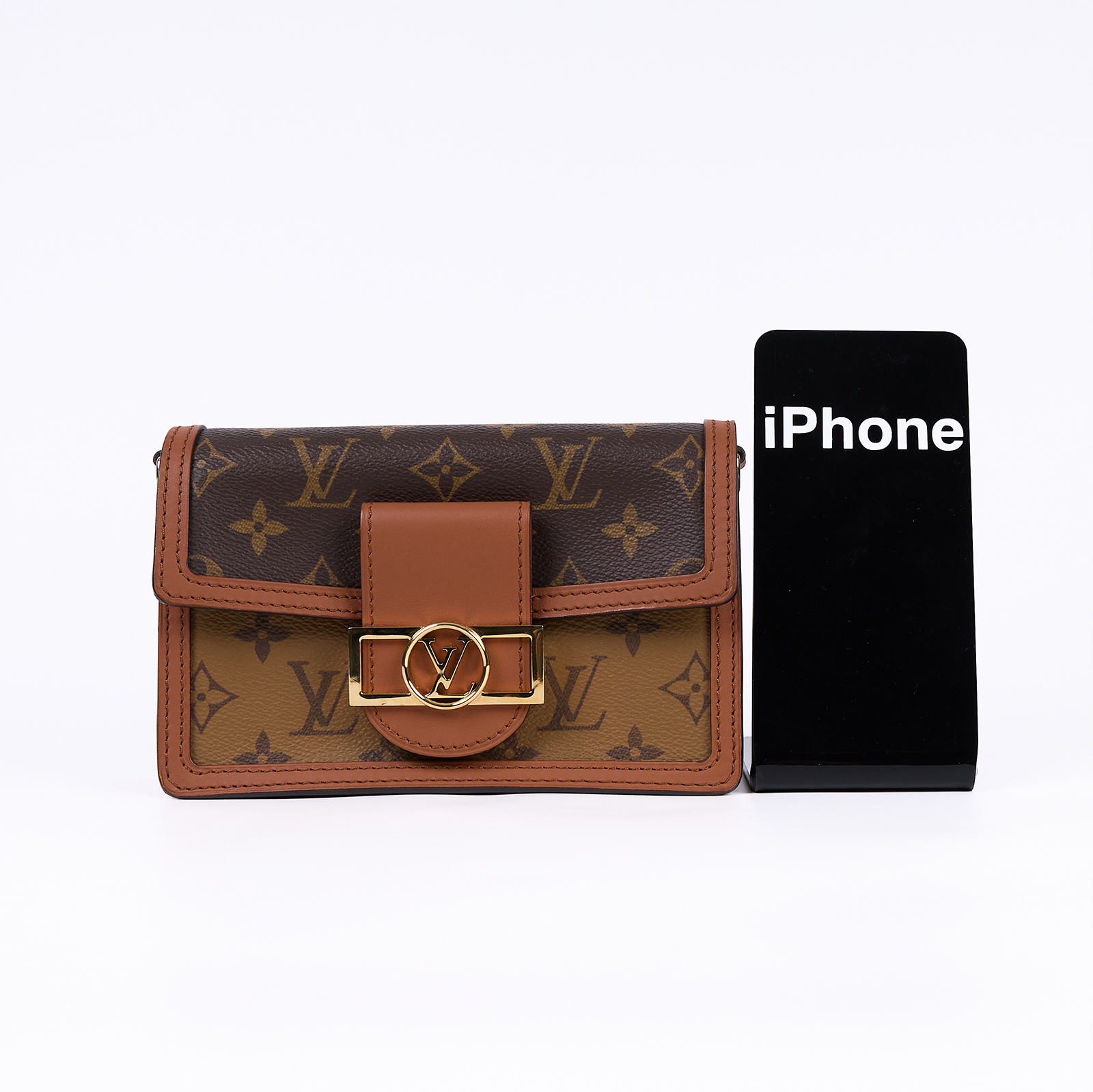 路易威登 LOUIS VUITTON Dauphine 鏈帶錢包 M68746 晶片款 原花DAUPHINE WOC 原廠盒子/防塵袋/背帶