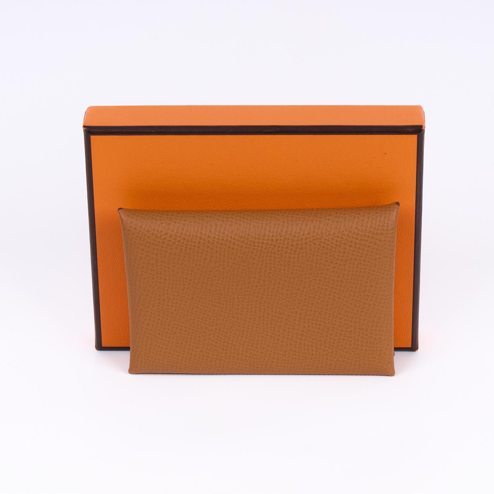 愛馬仕 Hermes Calvi 卡包 CAL U MZ 008 CS U刻金棕CALVI 原廠盒子