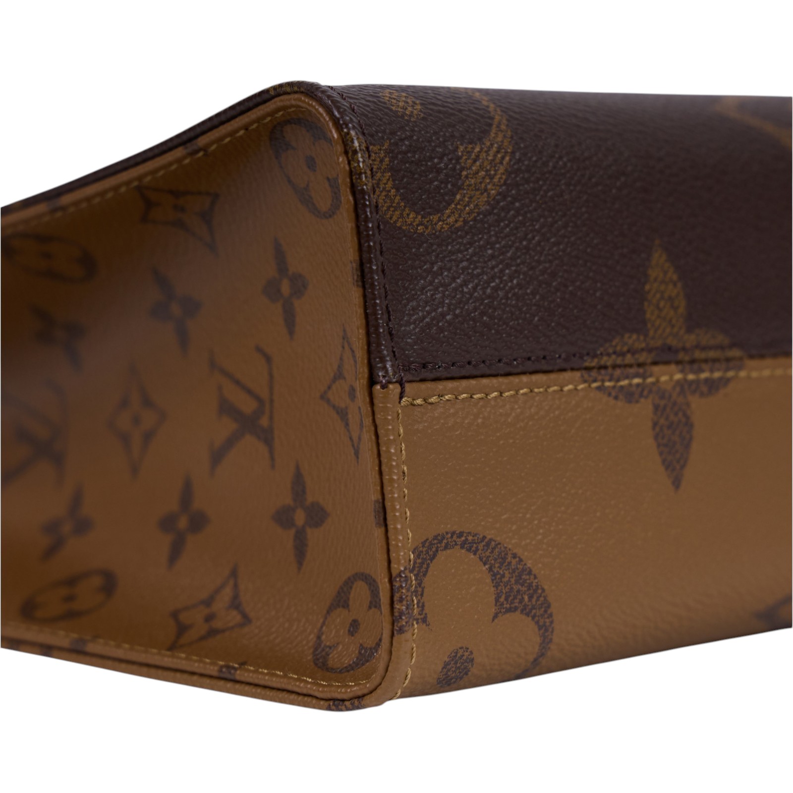 路易威登 LOUIS VUITTON OnTheGo PM 雙色帆布 手提 斜背包 M46373 晶片款 原花ON THE GO PM 防塵袋/背帶/零錢包