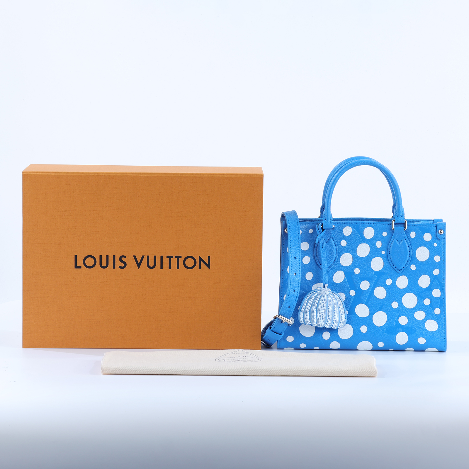 路易威登 LOUIS VUITTON 草間彌生 OnTheGo PM 手提包 肩背包 斜背包 托特包 M46424 晶片款  原廠盒子/防塵袋/吊牌/背帶