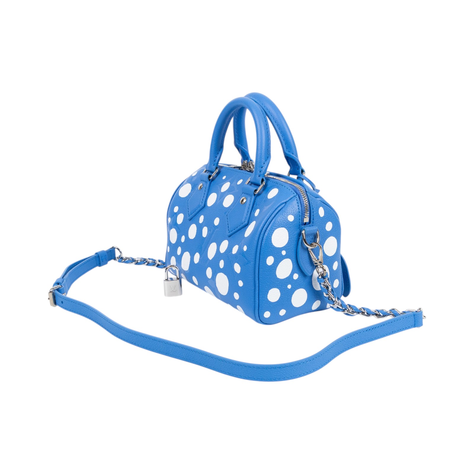 路易威登 LOUIS VUITTON Speedy Bandoulière 20 草間彌生 手提包 肩背包 斜背包 M46425 晶片款  原廠盒子/防塵袋/吊牌/鑰匙/鎖頭