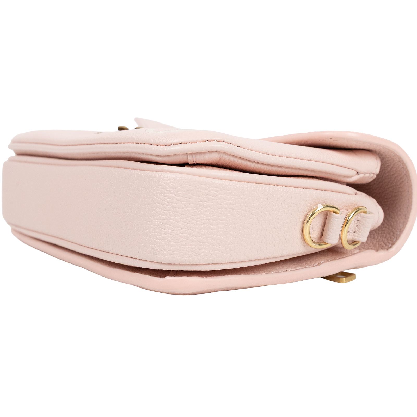路易威登 LOUIS VUITTON Pochette Métis East West 鏈條 郵差包 腋下單肩包 黑色 米色 M46596 晶片款  防塵袋/背帶